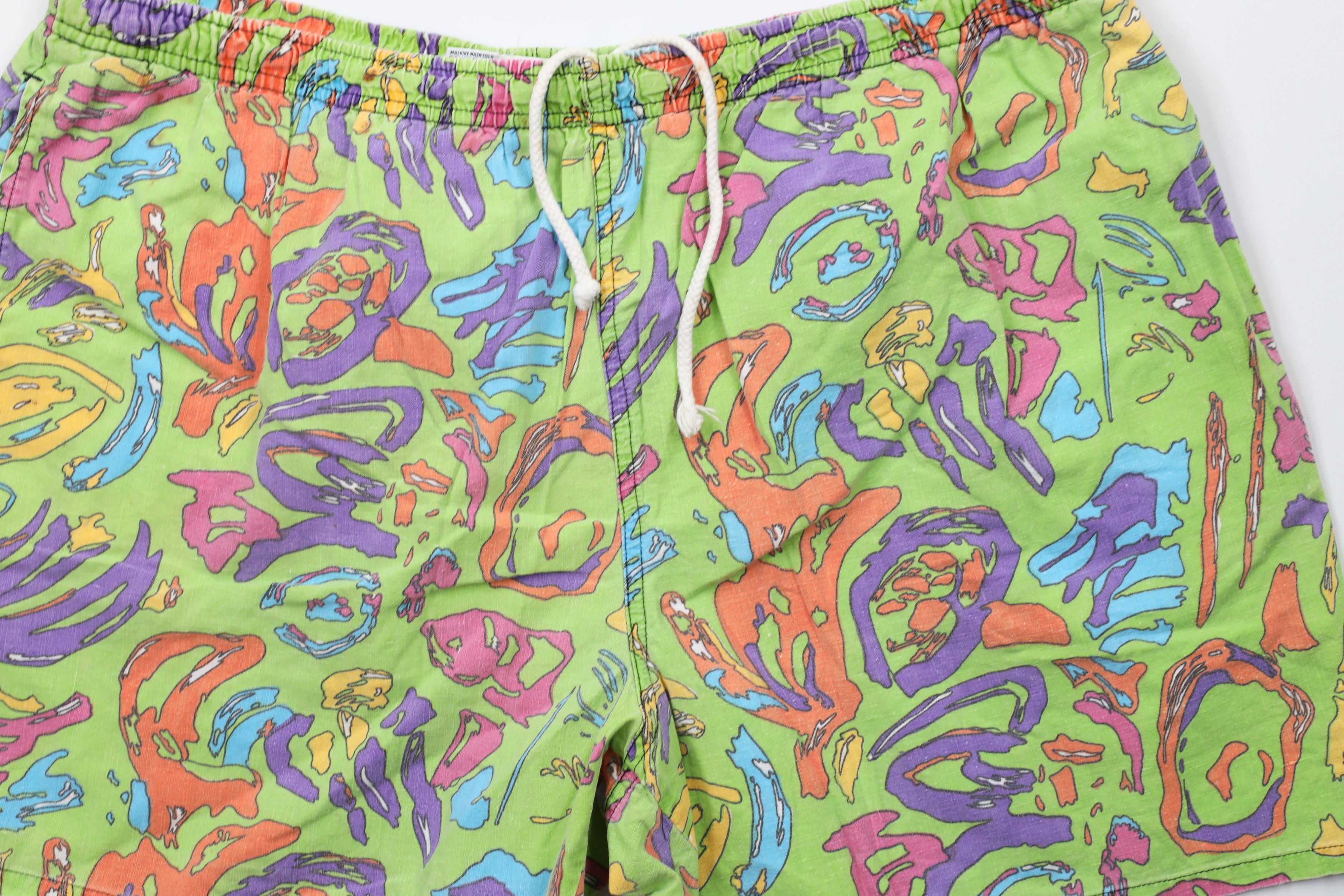 Vintage Vintage 90s Streetwear Rainbow Lined Shorts Swim Trunks Size US 36 / EU 52 - 3 Thumbnail