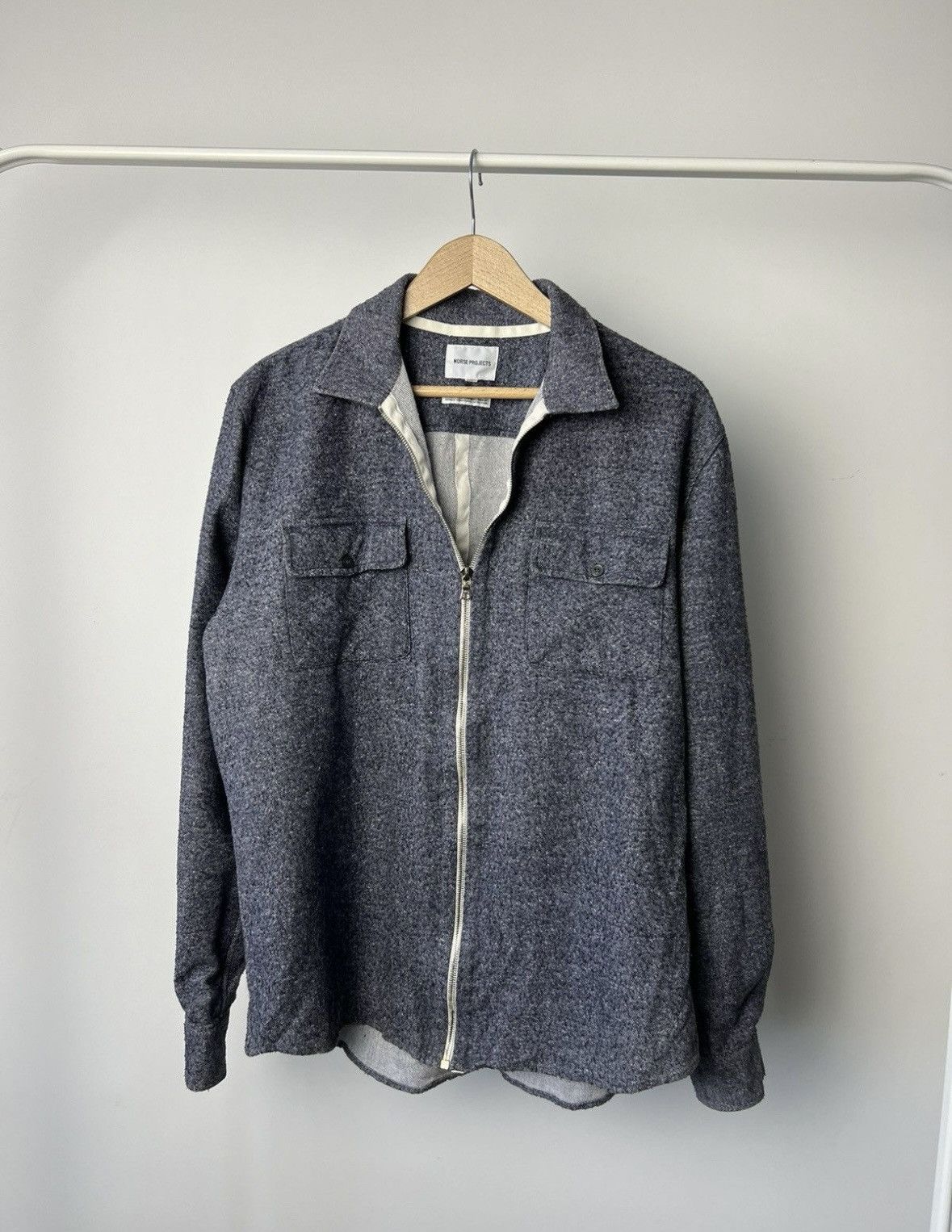 Norse Projects Vintage Overshirt NORSE PROJECTS Kyle Wool Pocket Jacket Size US L / EU 52-54 / 3 - 9 Thumbnail
