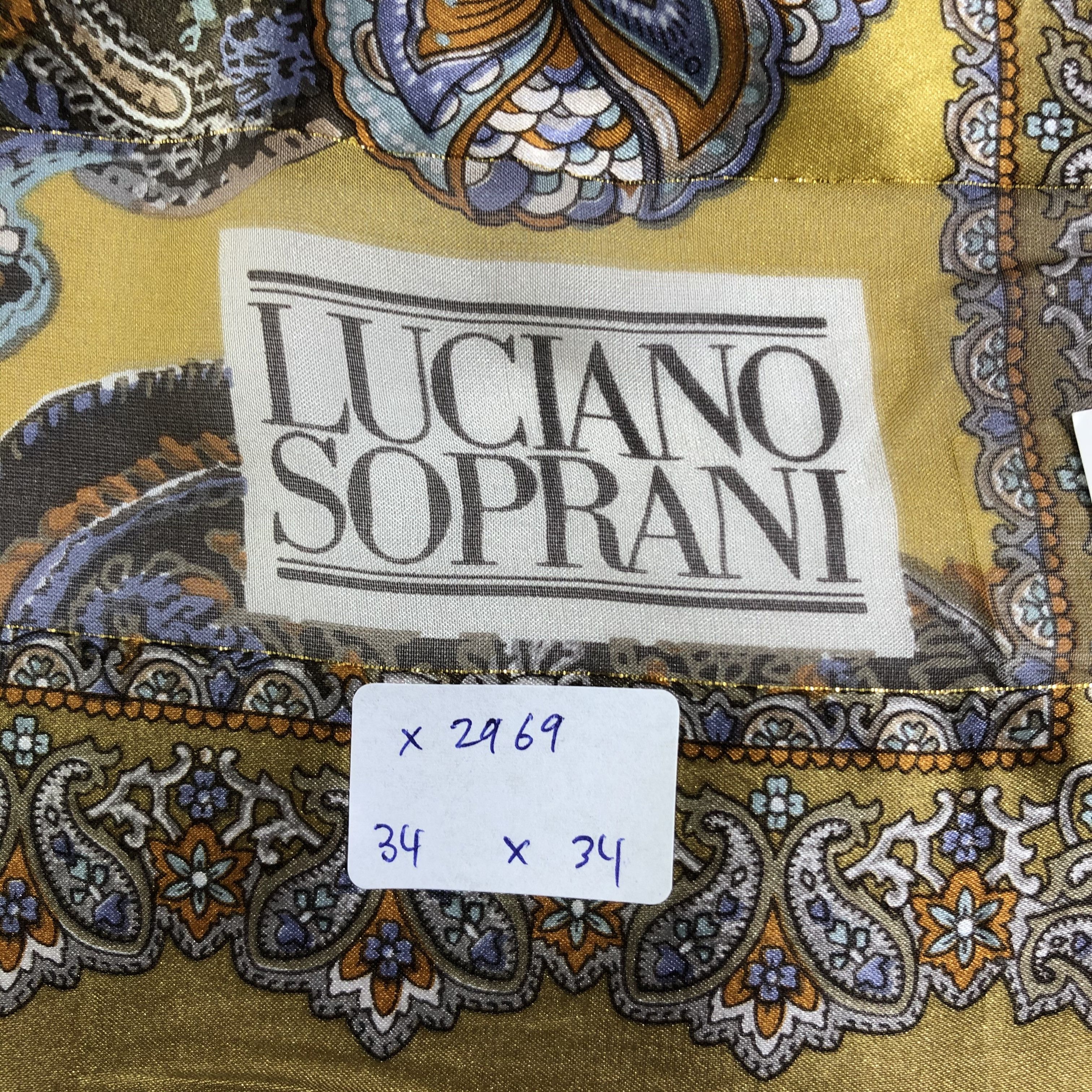 Vintage Vintage Luciano Soprani Silk Scarf Size ONE SIZE - 7 Thumbnail