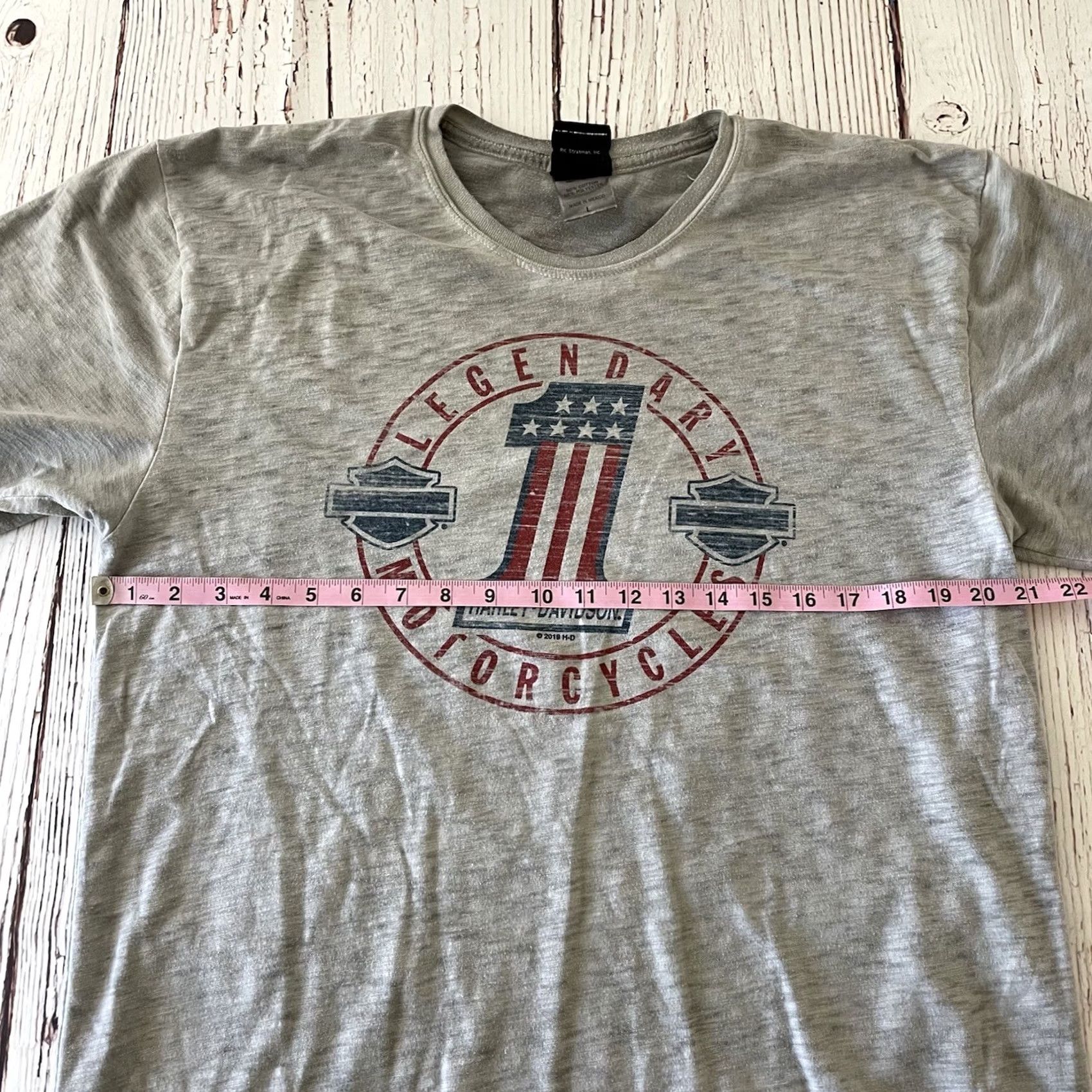 Harley Davidson Harley-Davidson Avalanche Denver T-Shirt Mens Large Gray Short Sleeve Shirt Size US L / EU 52-54 / 3 - 3 Thumbnail