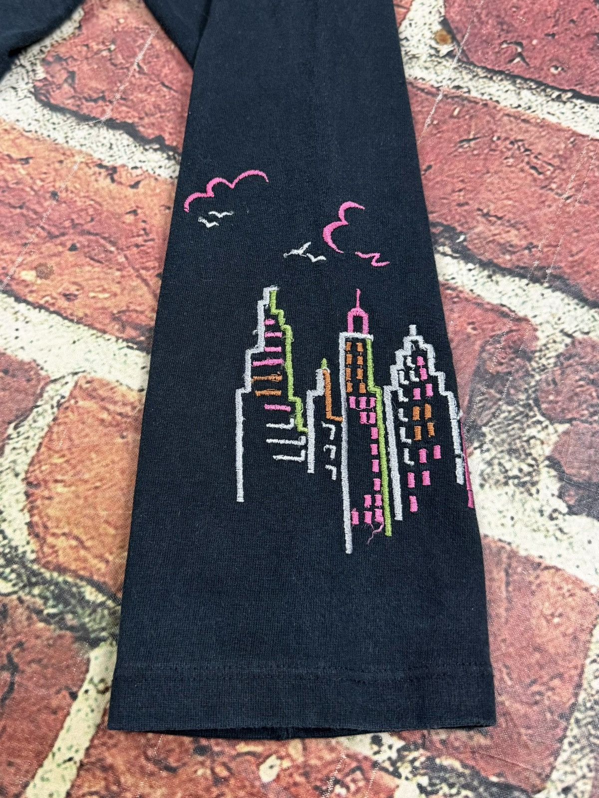 Other Michael Simon Lite Cardigan Cropped City Skyline Cars Houses Size XL / US 12-14 / IT 48-50 - 8 Thumbnail