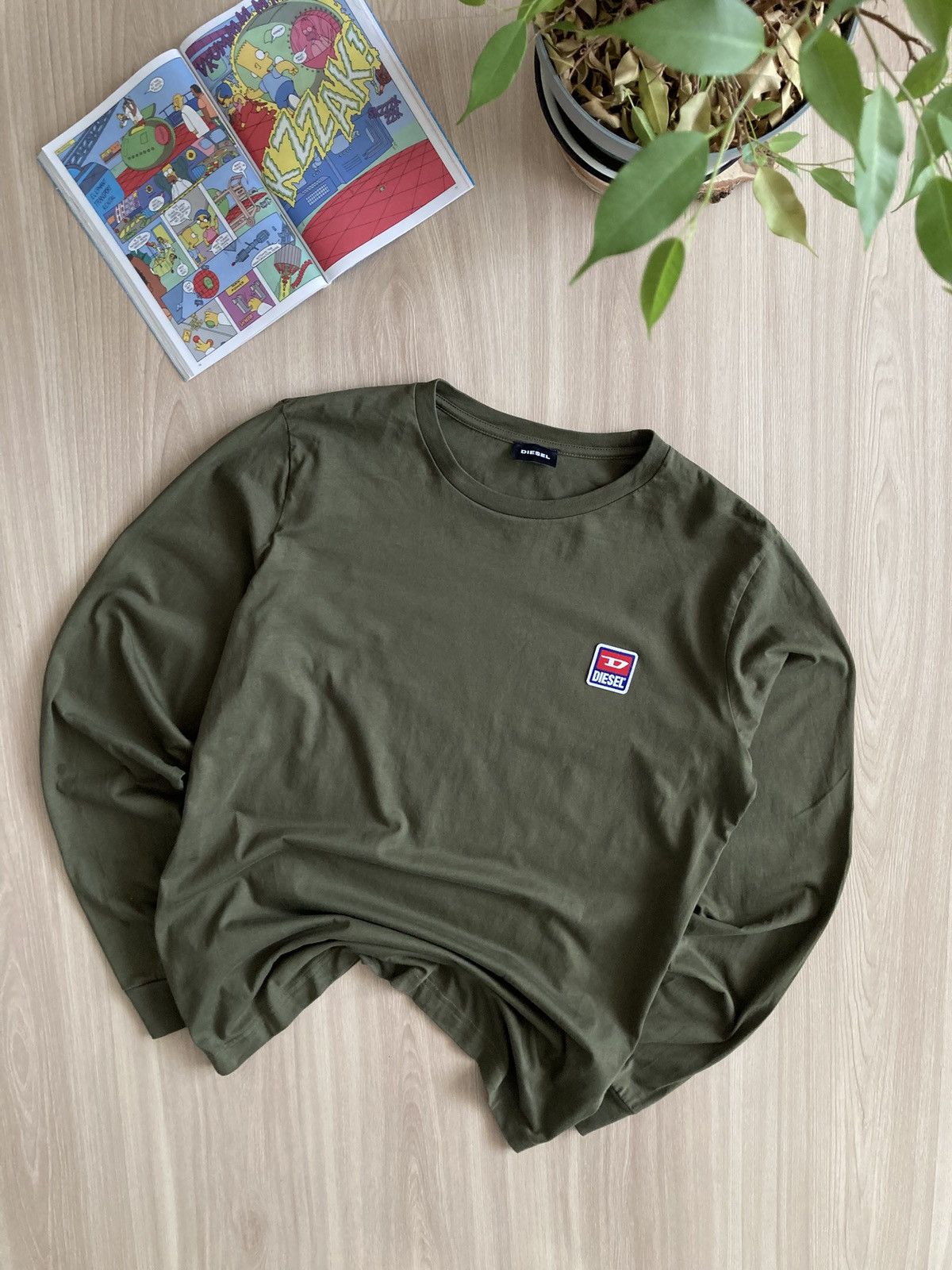 Diesel Vintage Diesel Long Sleeve Logo 90s Shirt Size US L / EU 52-54 / 3 - 1 Thumbnail