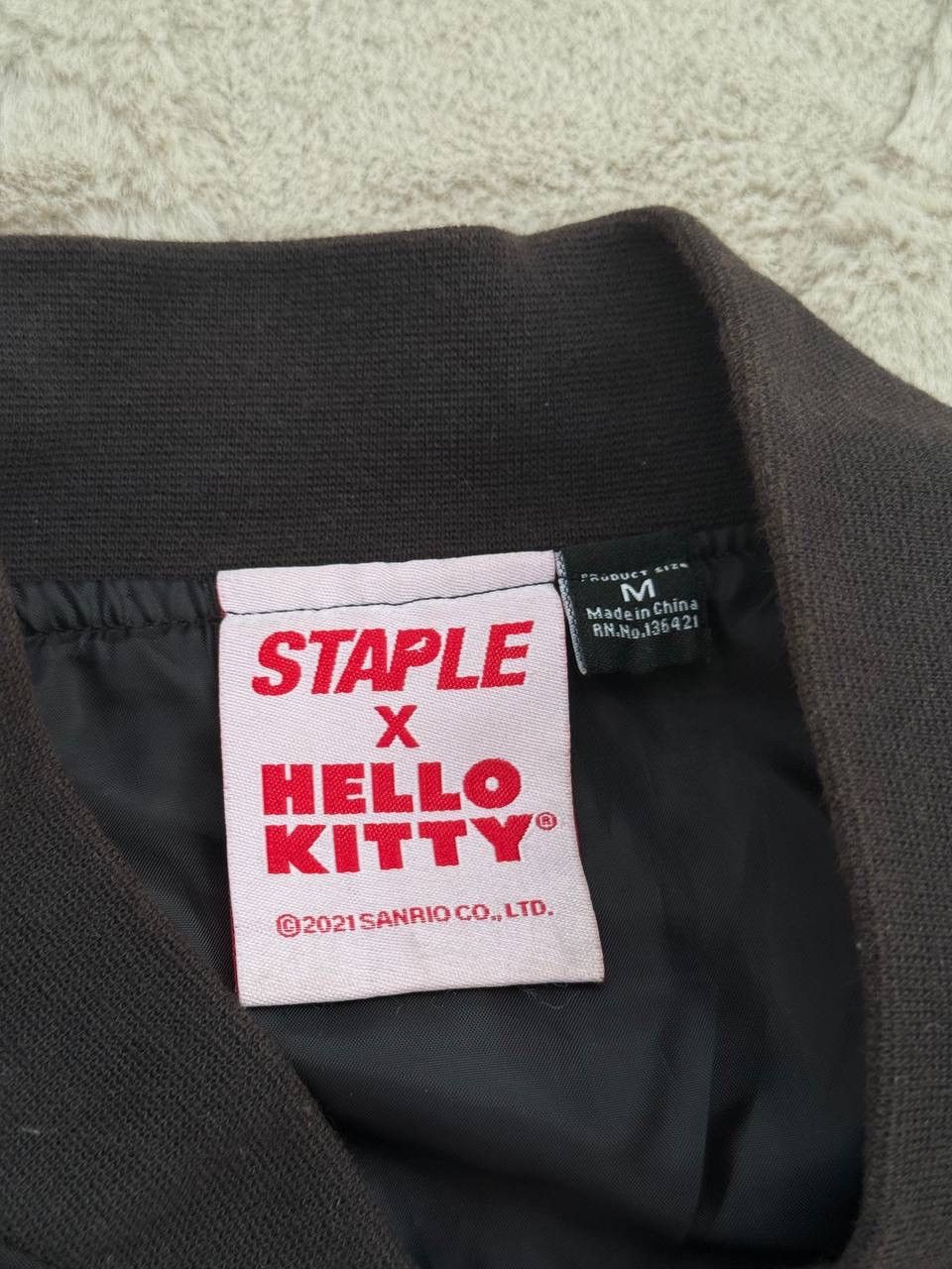 Staple Staple x Hello Kitty Baseball Jacket Black Size US M / EU 48-50 / 2 - 6 Thumbnail