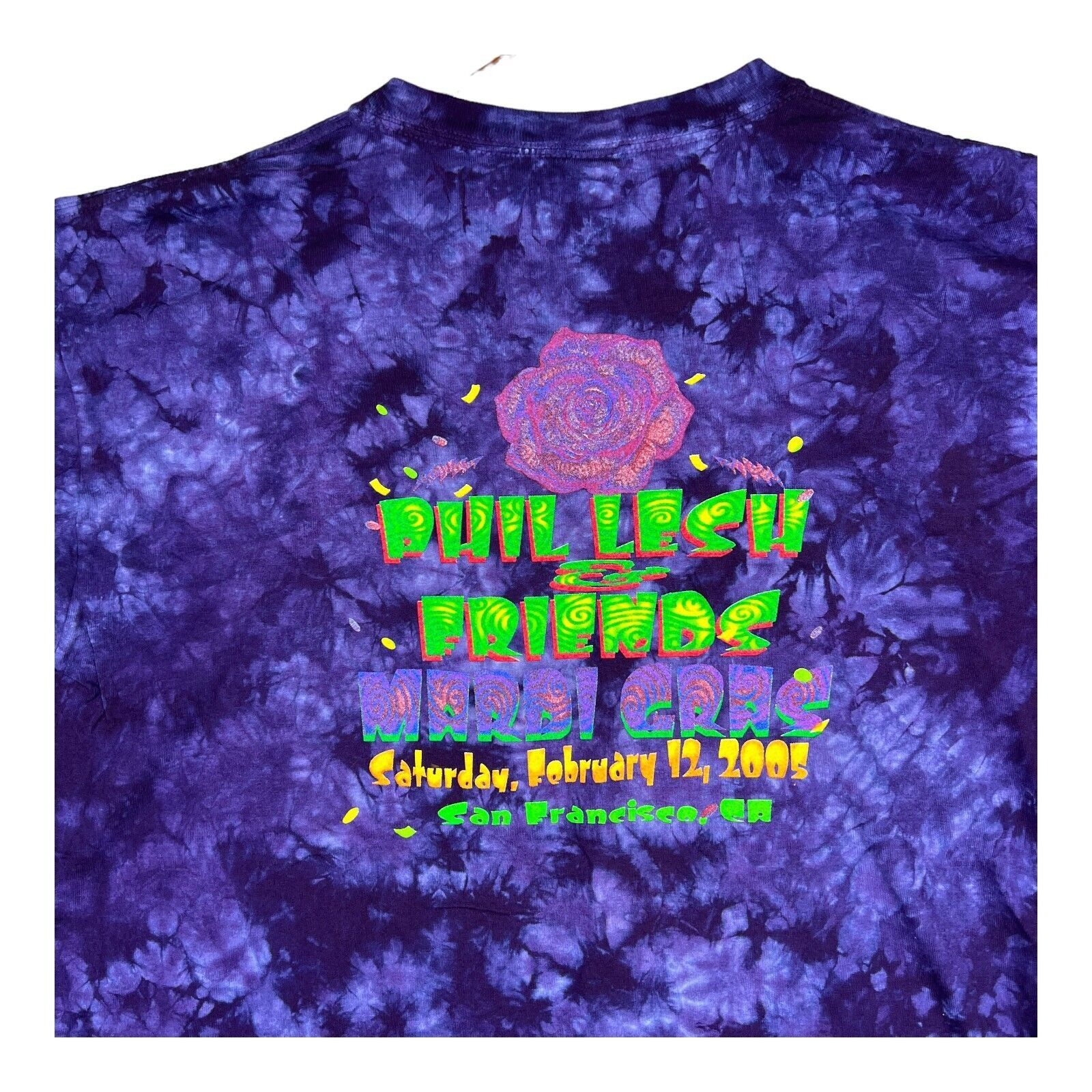 Other Phil Lesh and Friends 2005 Mardi Gras Grateful Dead Tie Dye Size US L / EU 52-54 / 3 - 4 Thumbnail