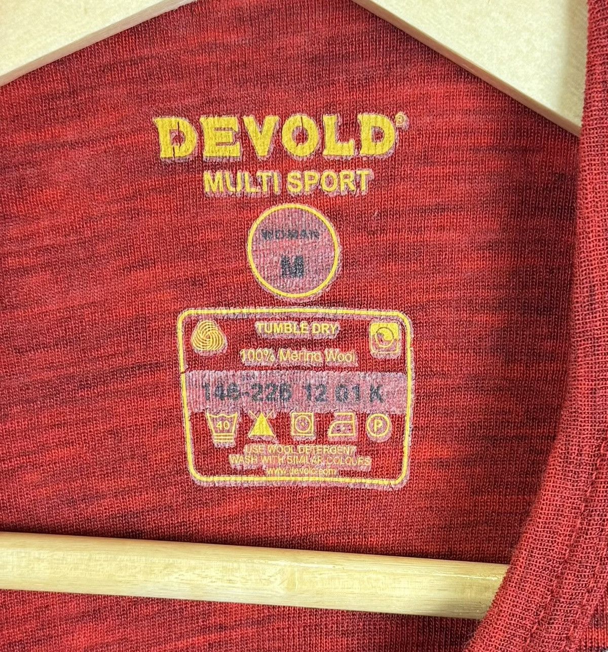 Other Devold Thermal Base Layer Long Sleeve Shirt Top Red Jumper Size M / US 6-8 / IT 42-44 - 5 Thumbnail