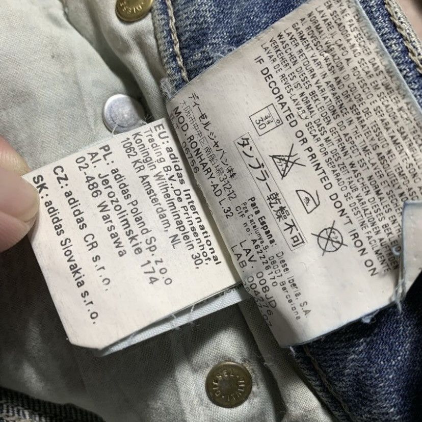 Diesel DIESEL ADIDAS DISTRESSED FADED JEANS Size US 26 / EU 42 - 15 Thumbnail