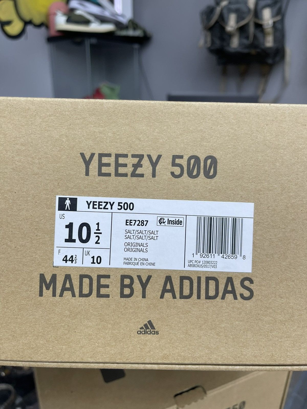 Yeezy Size 10.5 - Adidas Yeezy 500 Salt Size US 10.5 / EU 43-44 - 10 Thumbnail