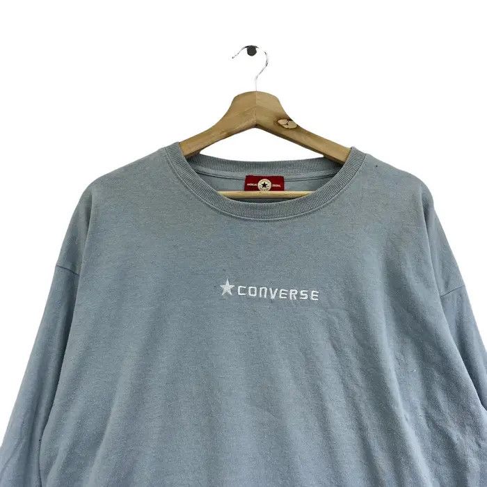 Converse Vtg 90’ CONVERSE ALL STAR Center Logo Blue Sweater Size US L / EU 52-54 / 3 - 6 Thumbnail