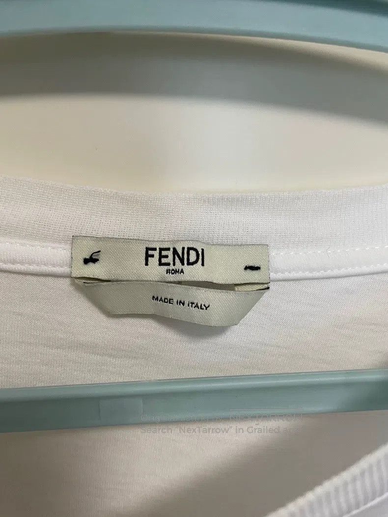 Fendi Fendi Short Sleeve T-Shirt, Black and White, White with Cu Size S / US 4 / IT 40 - 9 Thumbnail