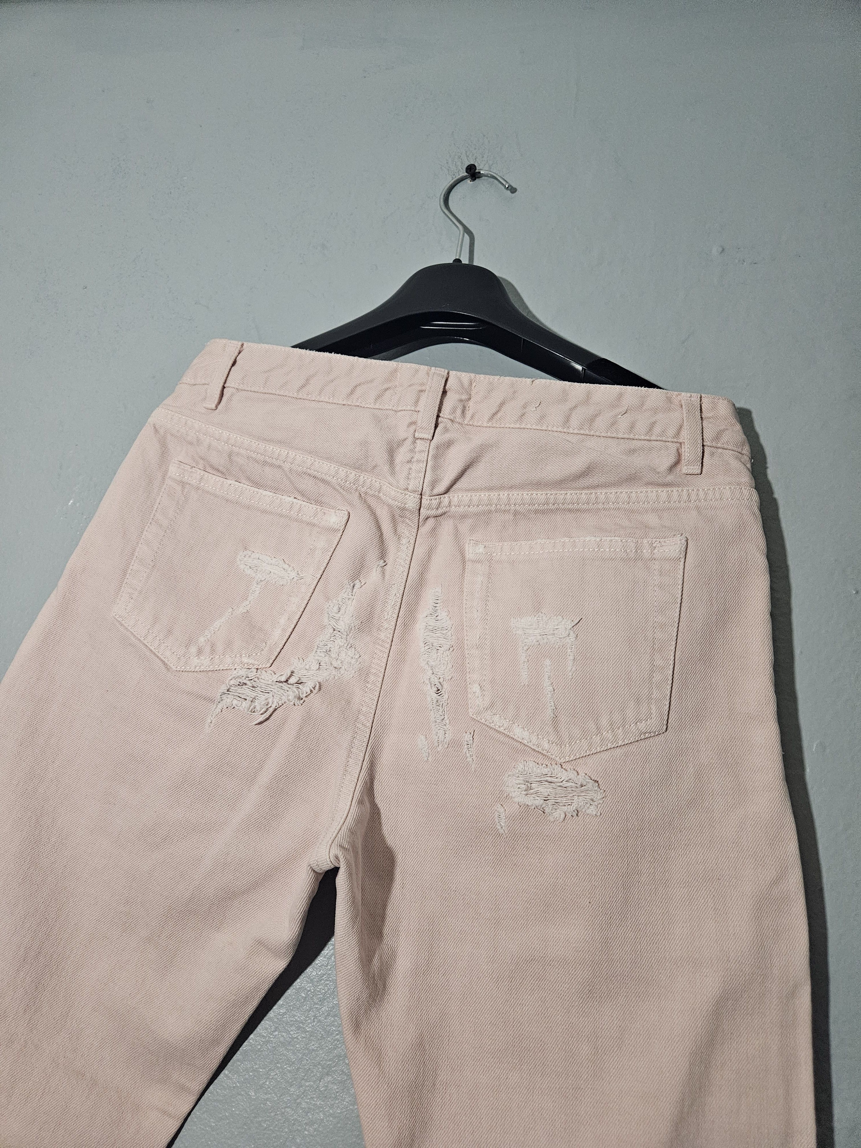 Acne Studios Pop Pink Trash Distressed Pink Denim Jeans Size US 34 / EU 50 - 5 Thumbnail