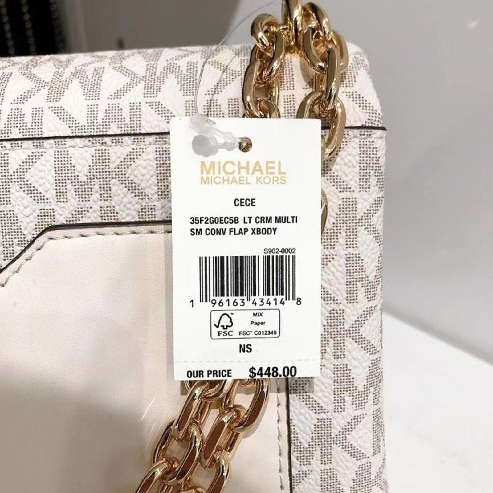 Michael Kors Michael Kors 35F2G0EC5B CECE EXTRA SMALL LEATHER CROSSBODY Size ONE SIZE - 5 Thumbnail