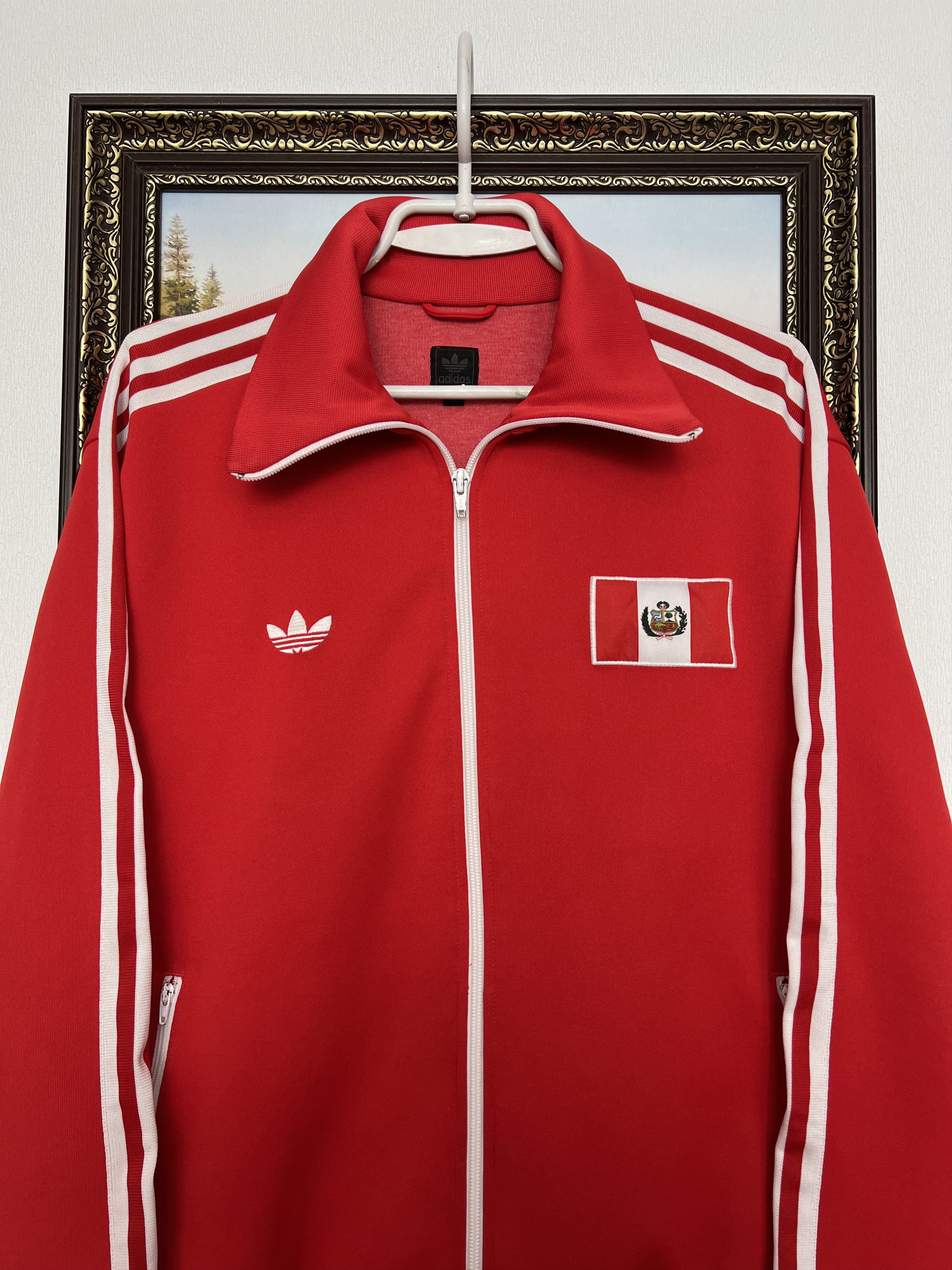 Adidas Vintage Originals Peru Football Jacket Soccer Track Top Size US M / EU 48-50 / 2 - 2 Thumbnail