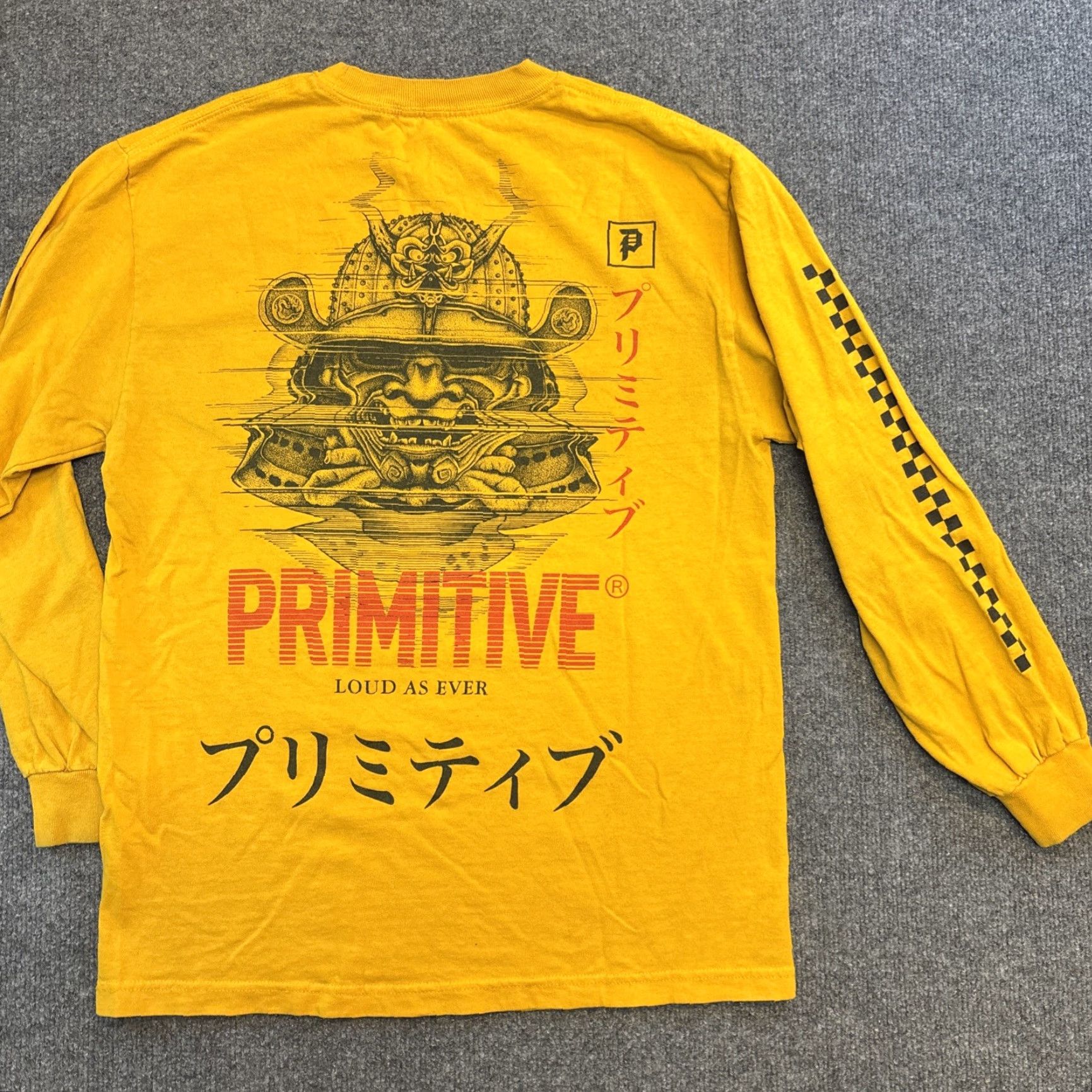 Primitive VINTAGE Primitive Shirt Mens M Yellow Samurai Warrior Long Sleeve 90s Anime Art California Retro Punk Grunge Hip Hop Graphic Print Modern Logo Night? Size US M / EU 48-50 / 2 - 7 Thumbnail