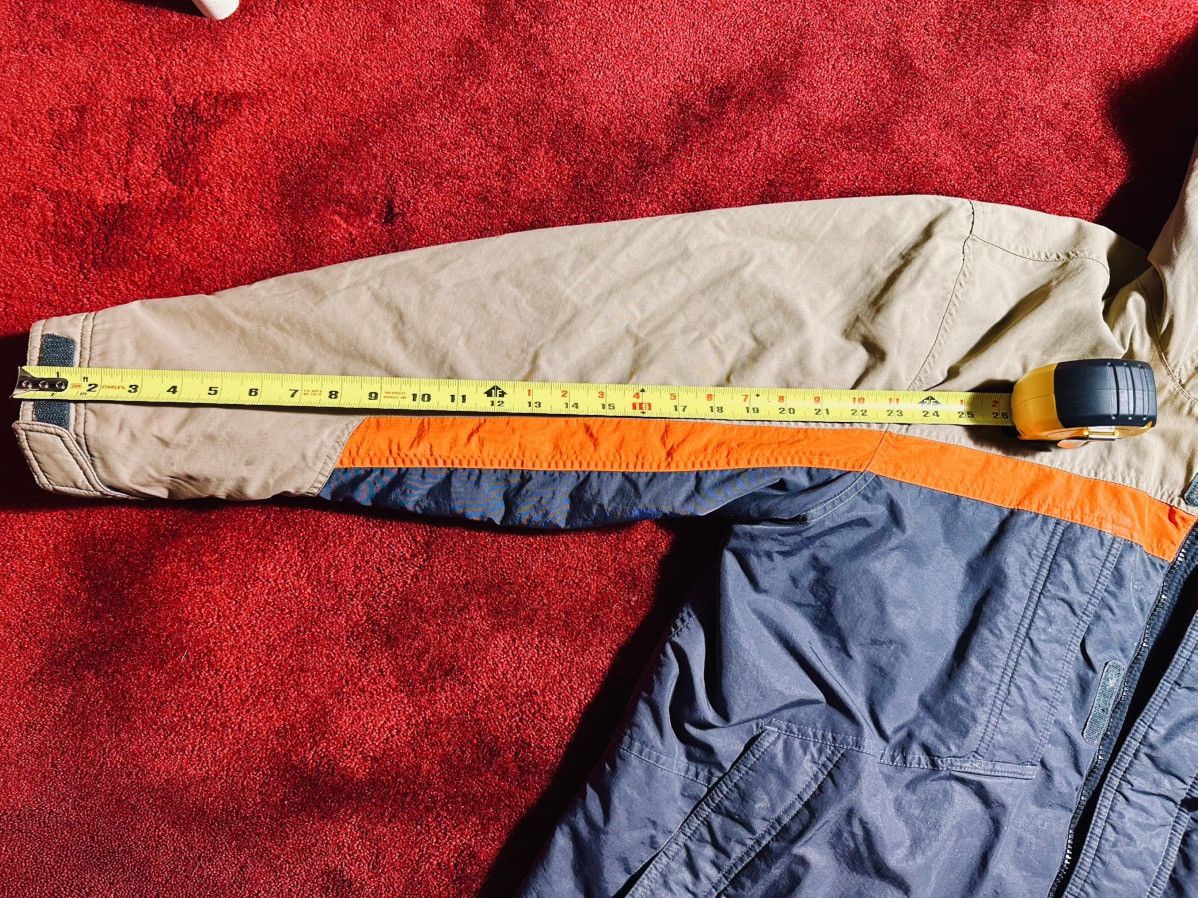 Nike × Vintage Vintage Y2K Nike Jacket Large windbreaker Coat Check Orange Size US L / EU 52-54 / 3 - 9 Thumbnail