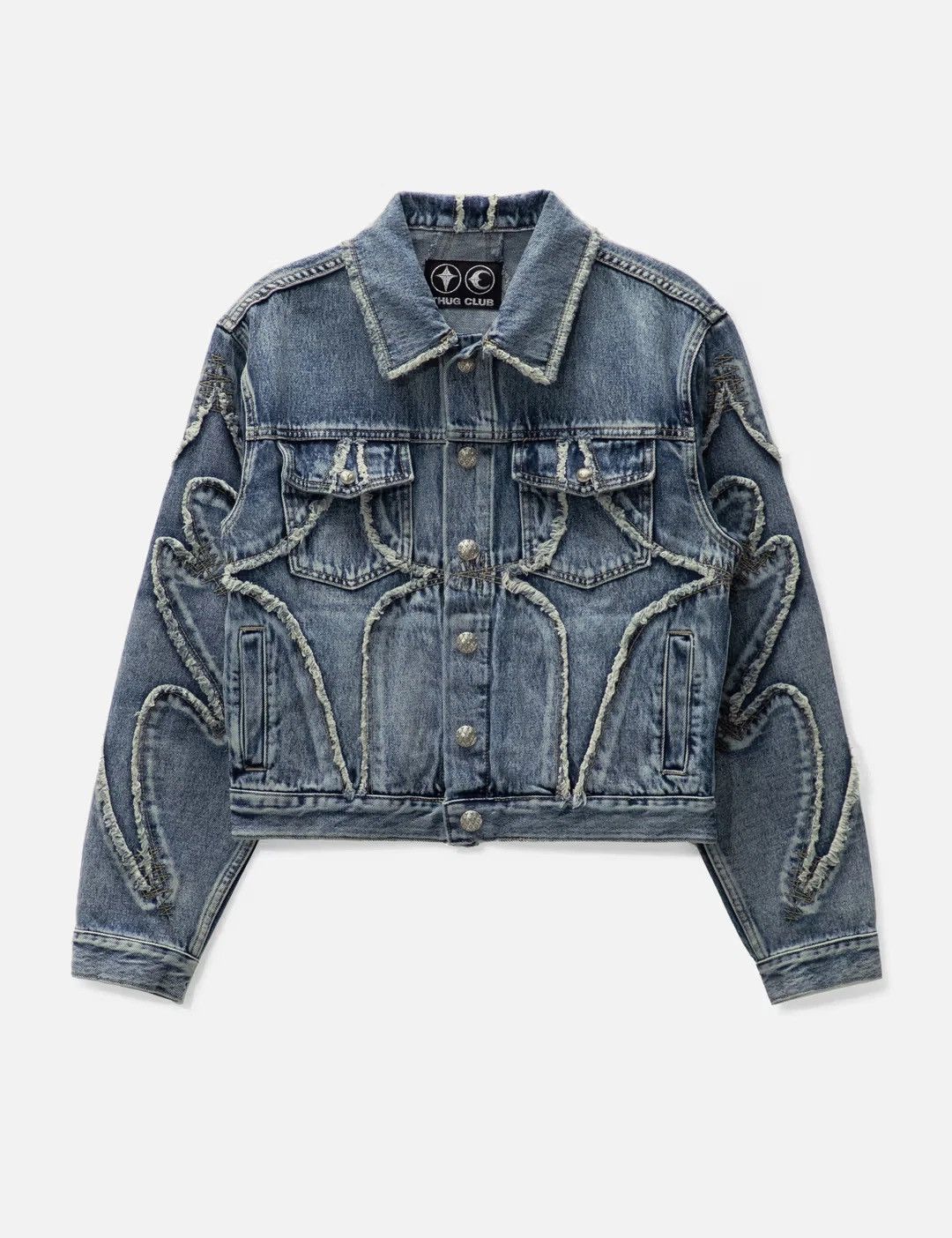 ジャケット・アウター THUGCLUB DenimHoodie size1 Thug Club Thug Club Hooded Denim Jacket | Grailed