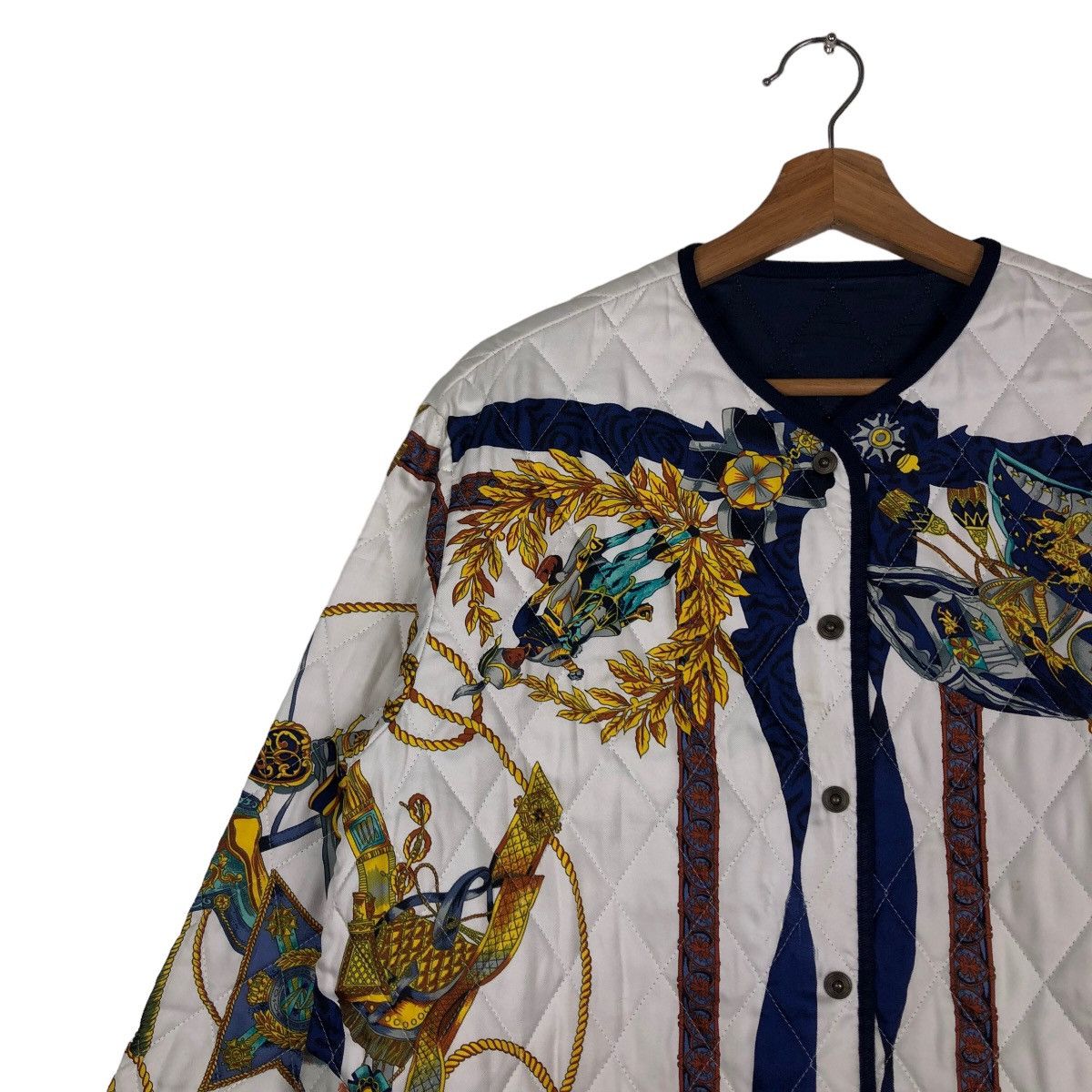 Japanese Brand 🔥Vintage Heavy Art Design Quilted Jacket Motomachi Japan Size US M / EU 48-50 / 2 - 8 Thumbnail