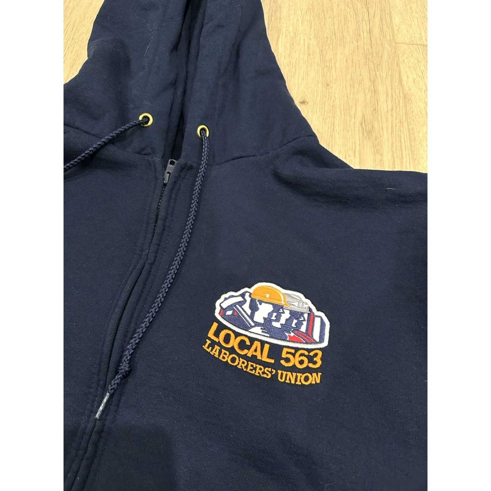 Vintage VINTAGE Camber Hoodie Men 3XL Full Zip Sweatshirt Blue Thermal Lined Fleece Cotton Blend knit Regular 90s Size US XXL / EU 58 / 5 - 5 Thumbnail