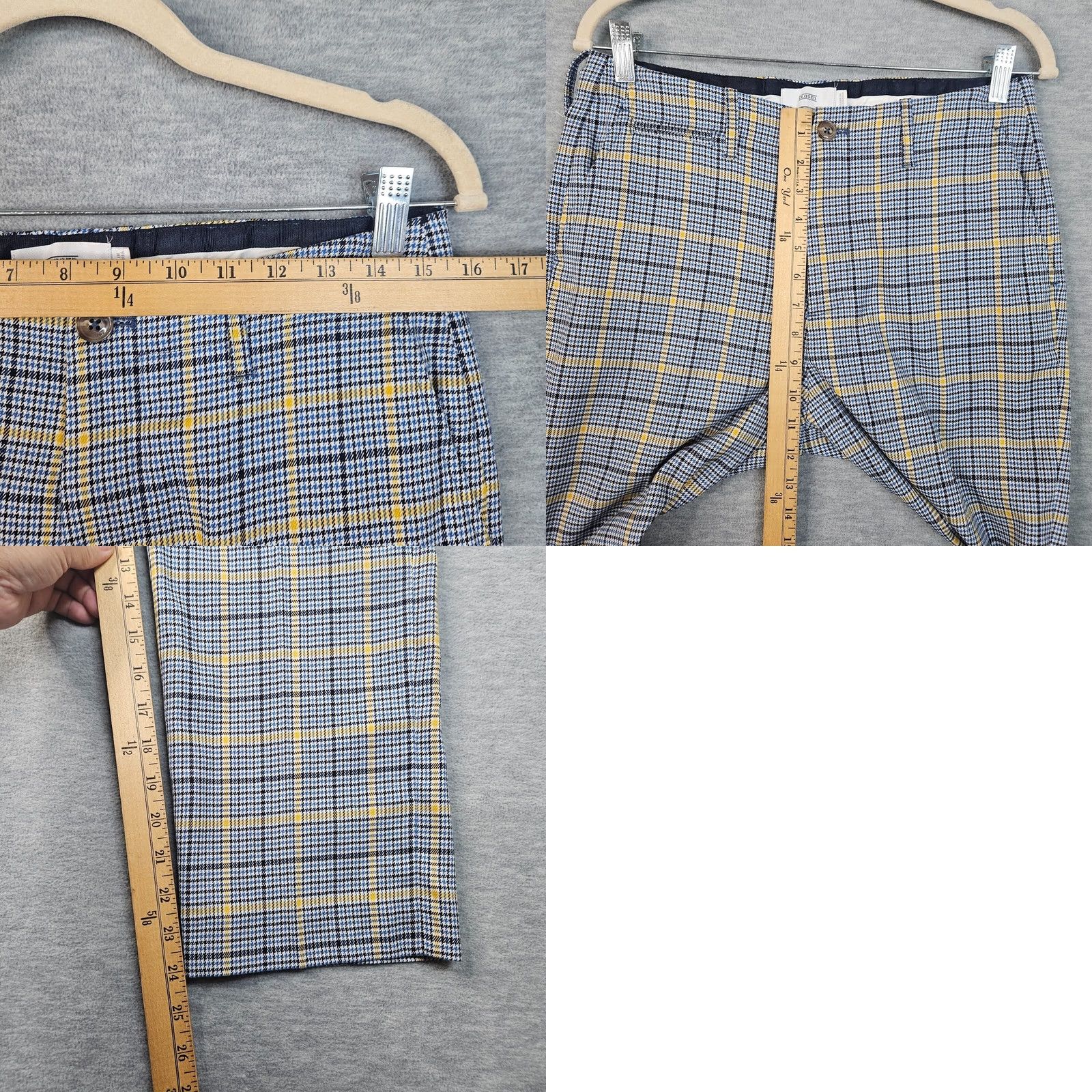 CLOSED Closed Bertha Plaid Cropped Pants Size 27 Black - Women's Casual Cropped Fit Polyester Blend 27"" Regular Size 27" / US 4 / IT 40 - 8 Thumbnail