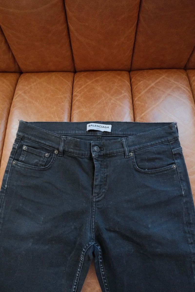 FW 17 Washed Black Stretch Denim Jeans