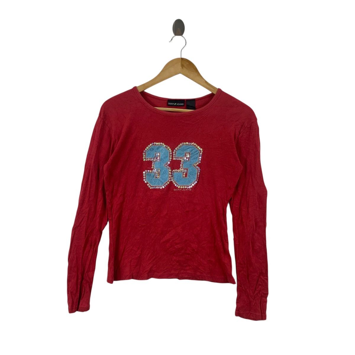 DKNY DKNY DONNA KARAN New York Rhinestone Bling 30th Tee Shirt Size XS / US 0-2 / IT 36-38 - 3 Thumbnail
