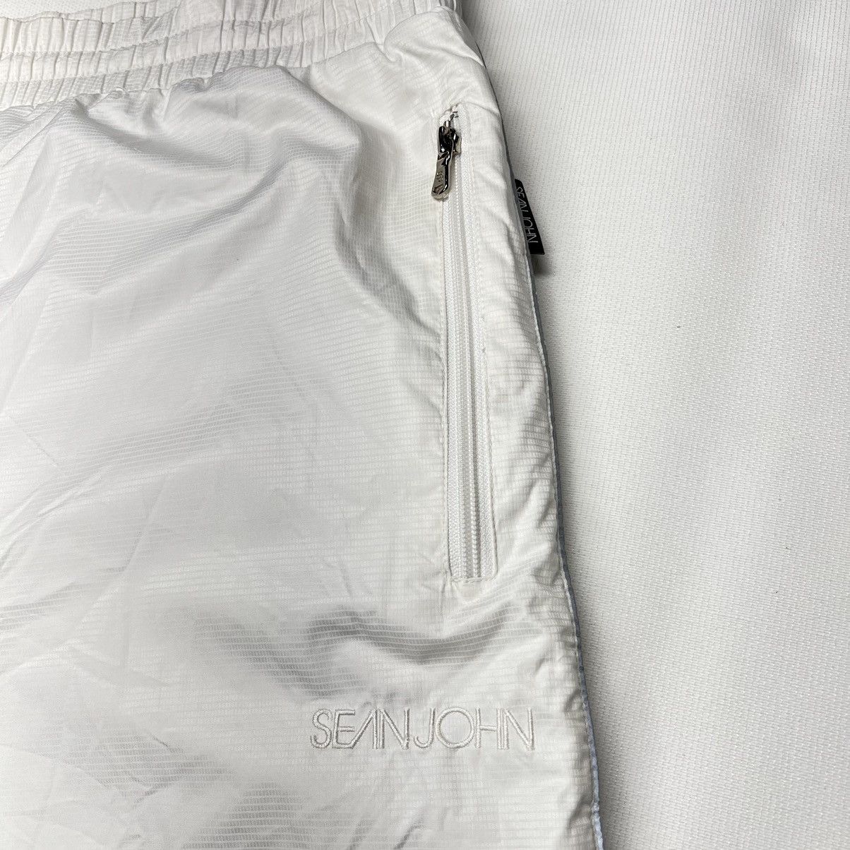 Sean John Sean John Pants White Drawstring Baggy Track 3M Y2K Retro Size US 36 / EU 52 - 7 Thumbnail