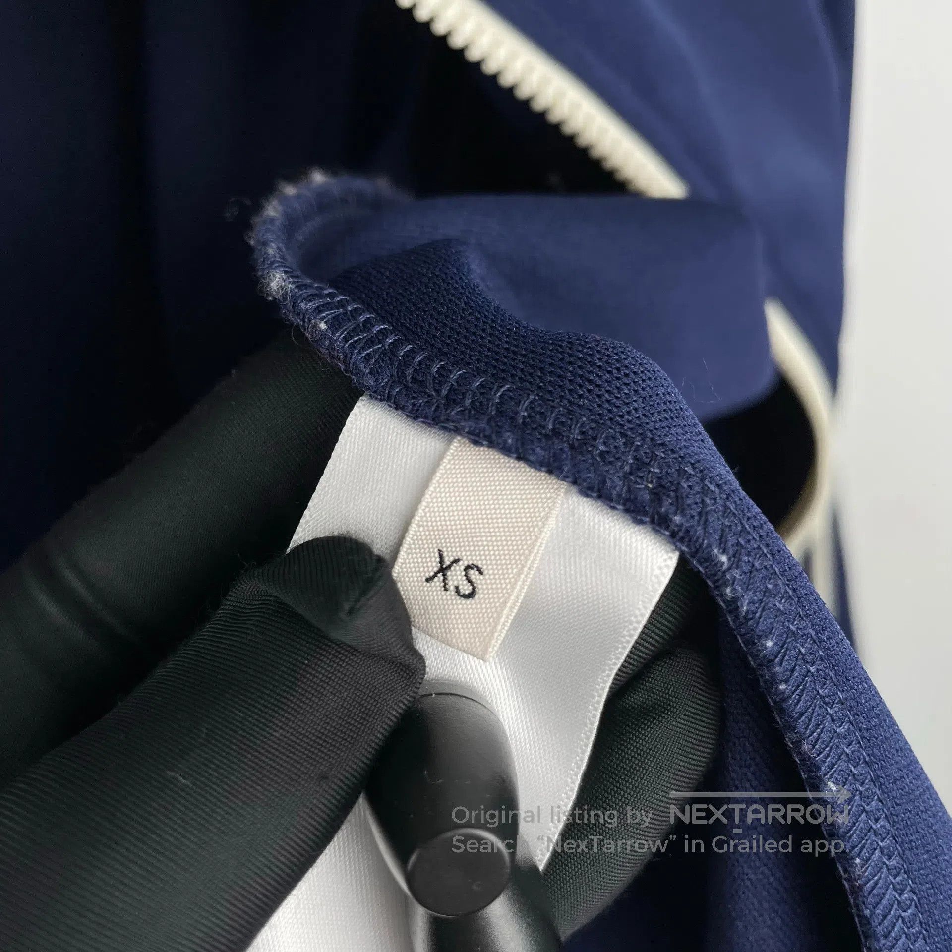 Celine CELINE Deep Blue Chest Embroidered Logo Tape Collar Stand- Size US XS / EU 42 / 0 - 6 Thumbnail