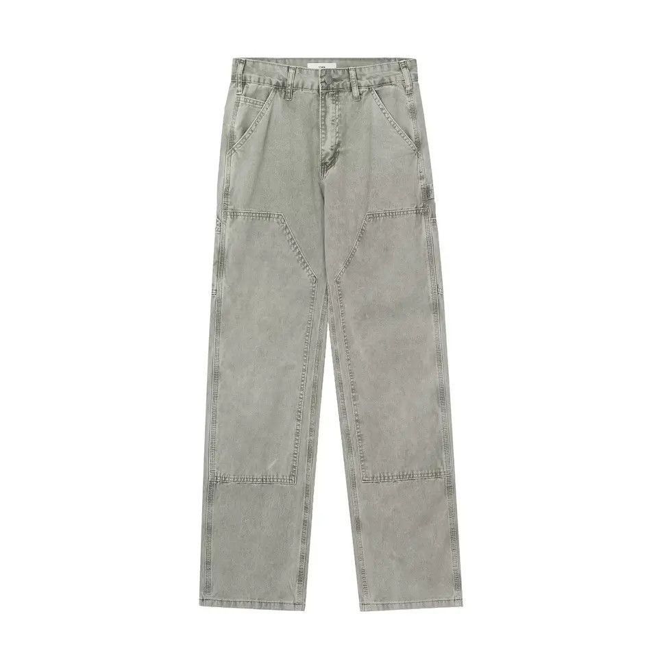 Japanese Brand Retro loose grey high street jeans Size US 32 / EU 48 - 4 Thumbnail