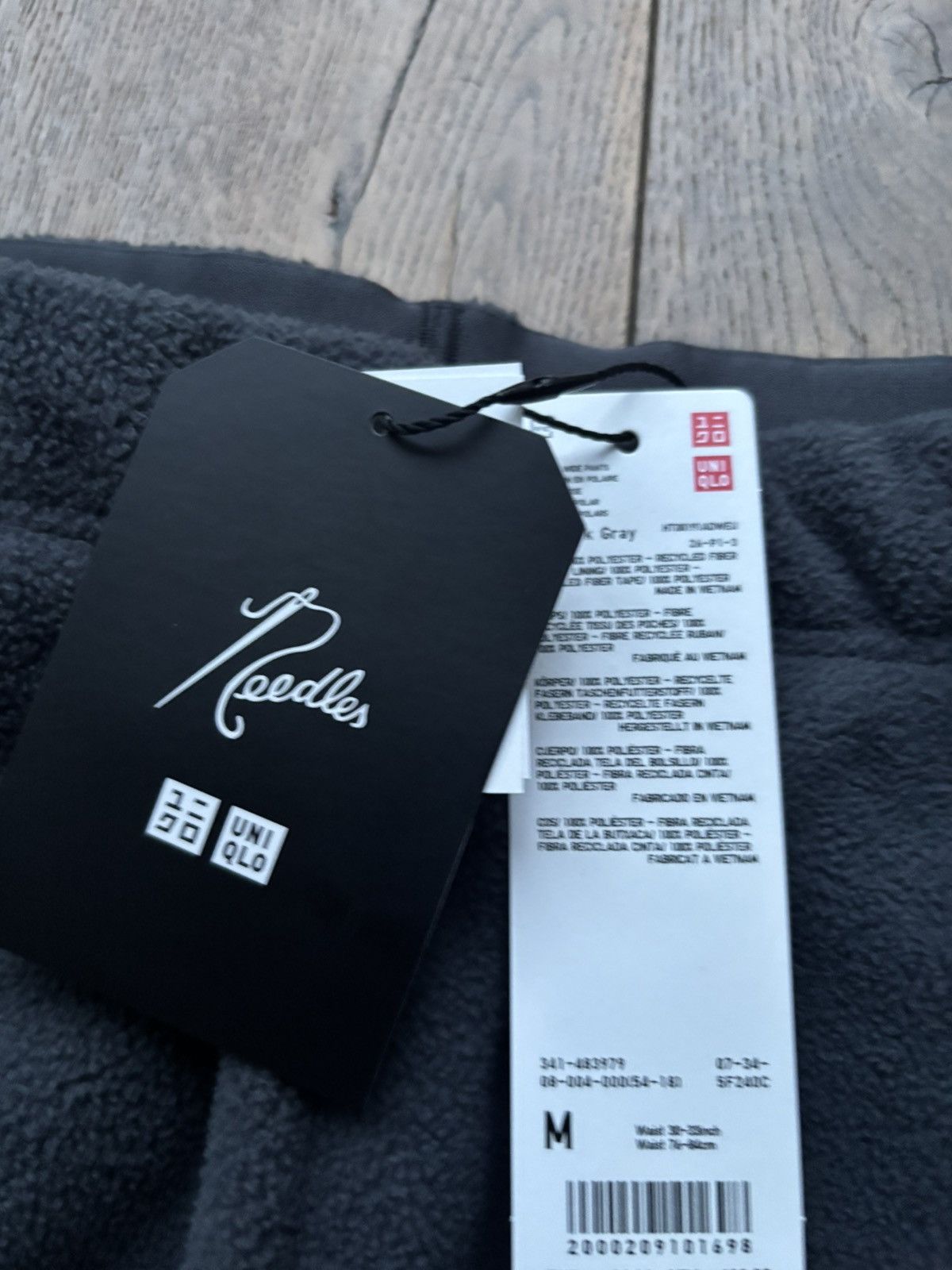 Needles Needles UNIQLO Fleece Trouser Sweat Pants Grey Medium Size US 30 / EU 46 - 3 Thumbnail