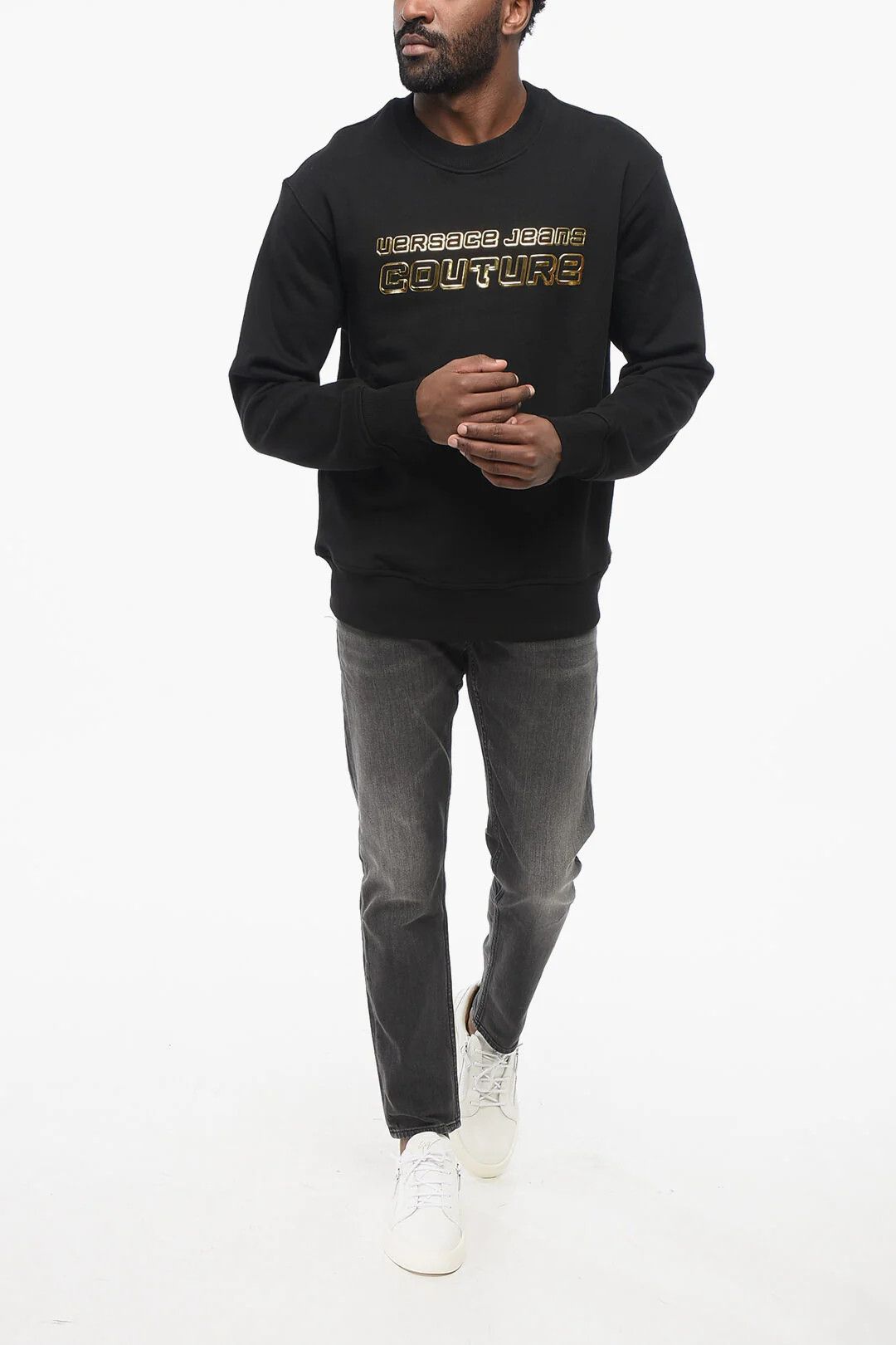 Versace og1mm0426 Crewneck Sweatshirt in Black Size US L / EU 52-54 / 3 - 4 Thumbnail