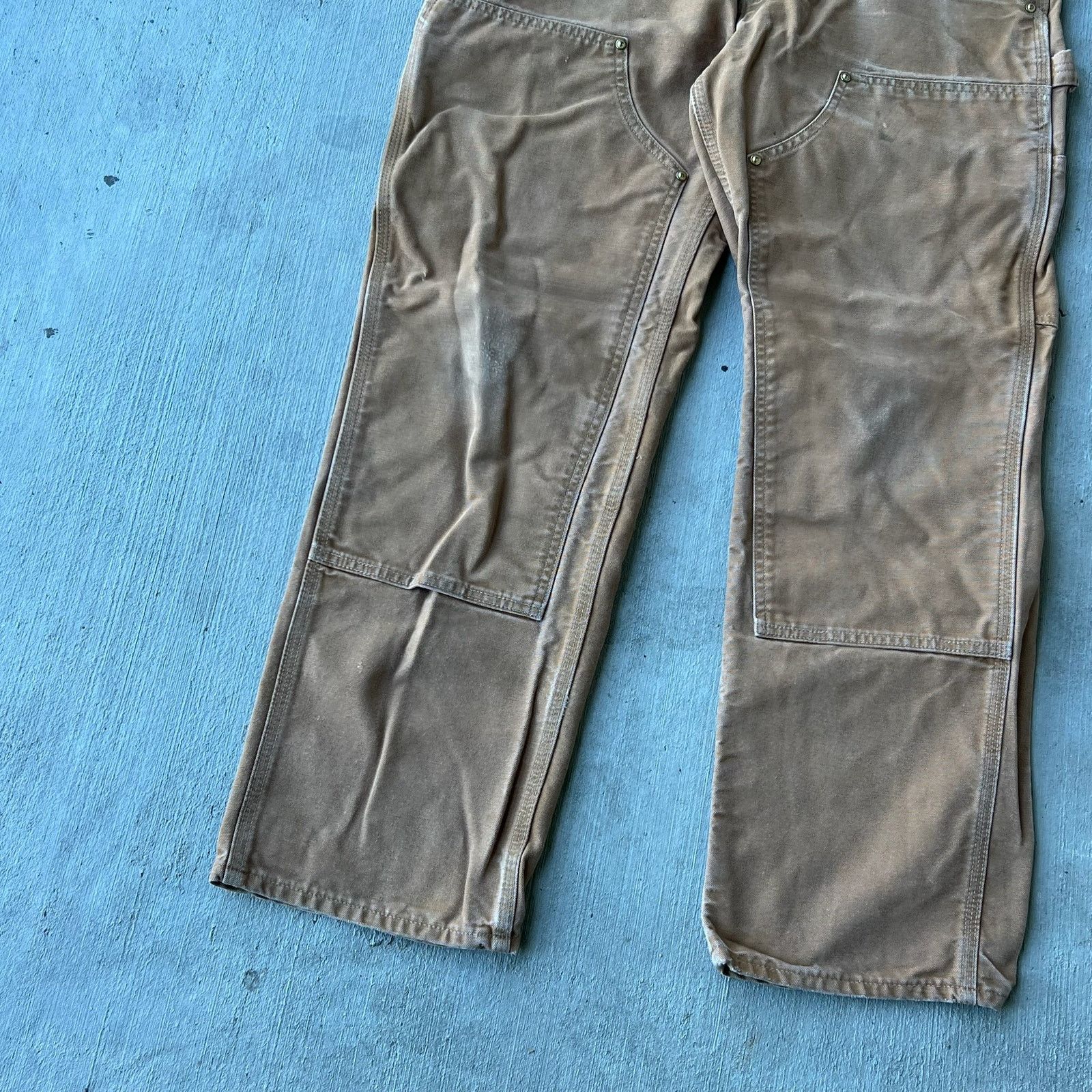 Carhartt × Vintage Carhartt brown double knee work wear carpenter pants Size US 32 / EU 48 - 8 Thumbnail
