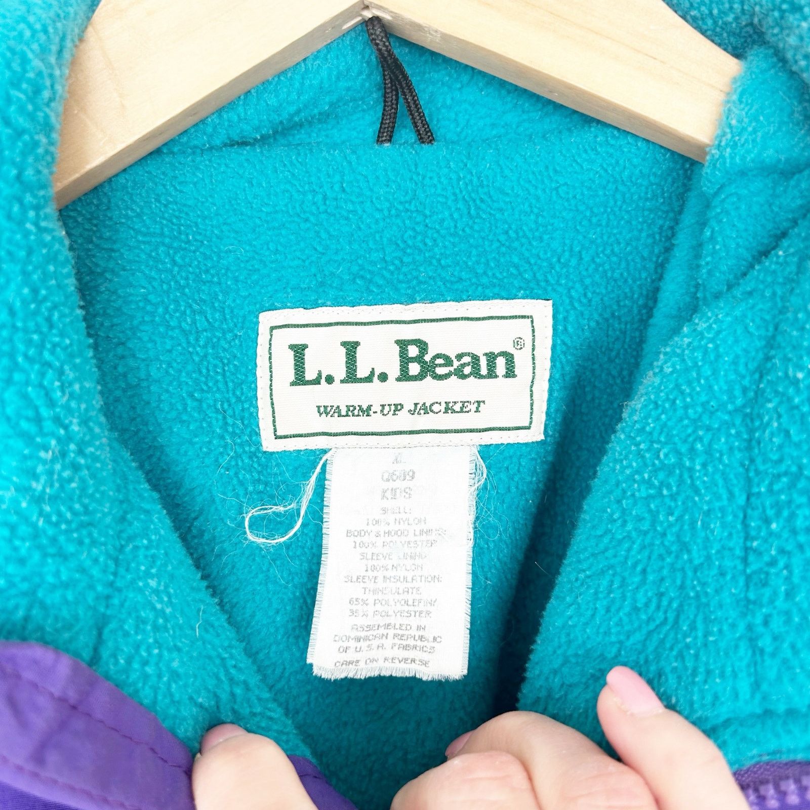 L.L. Bean Vintage LL Bean Purple Warm Up Jacket Sz XL Kids Size XL / US 12-14 / IT 48-50 - 3 Thumbnail