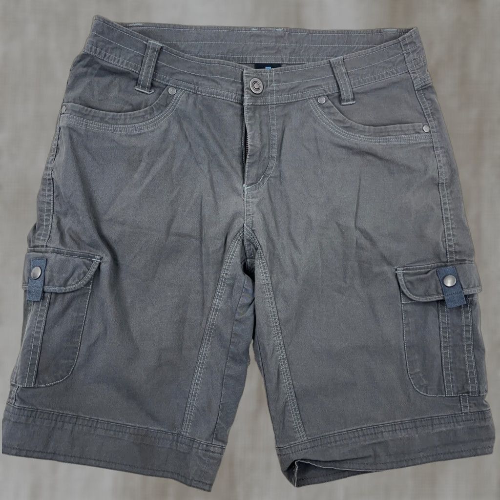 Vintage Kuhl Shorts Women Gray Cargo 8 Hiking Outdoor Renegade Casual Summer Spring Fall Mens Women? Size 30" / US 8 / IT 44 - 1 Thumbnail