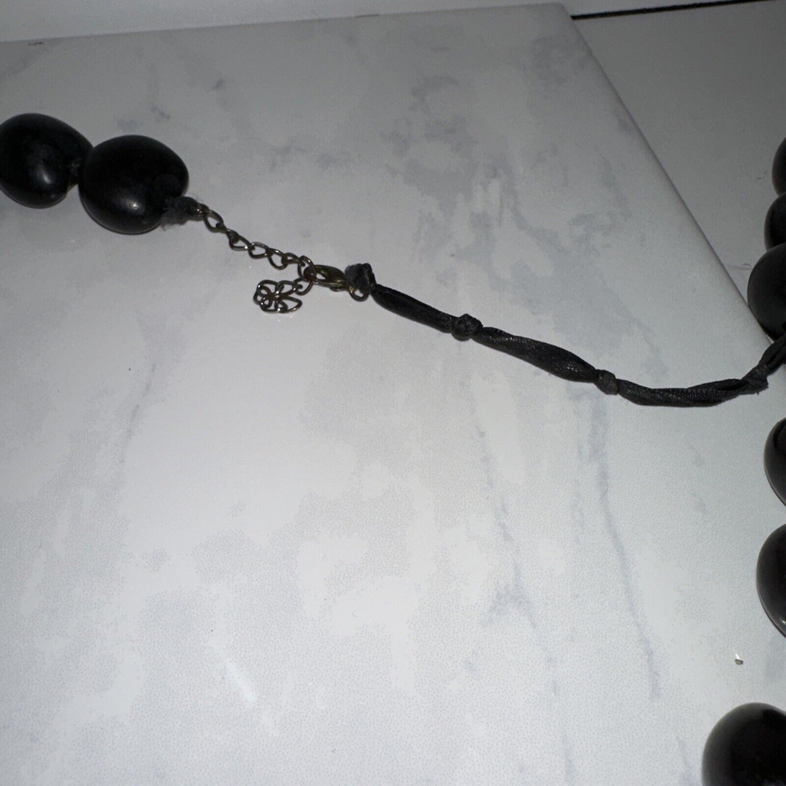 Other KUKUI NUT Lei Hawaiian Wedding Glossy Black Celebrate 32” Size ONE SIZE - 4 Thumbnail