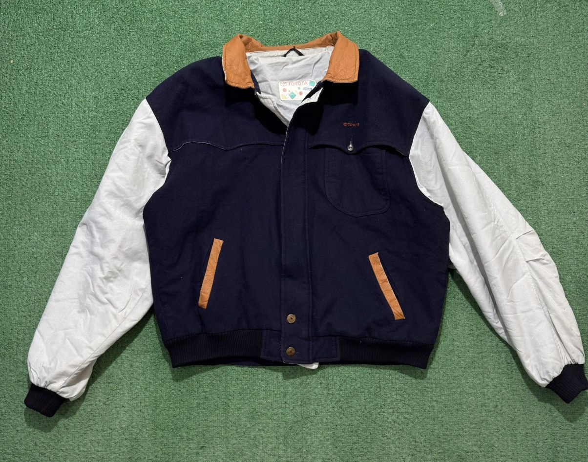 Japanese Brand Toyota Racing Vintage Wool Jacket 90s Japanese Rare Size US L / EU 52-54 / 3 - 1 Thumbnail