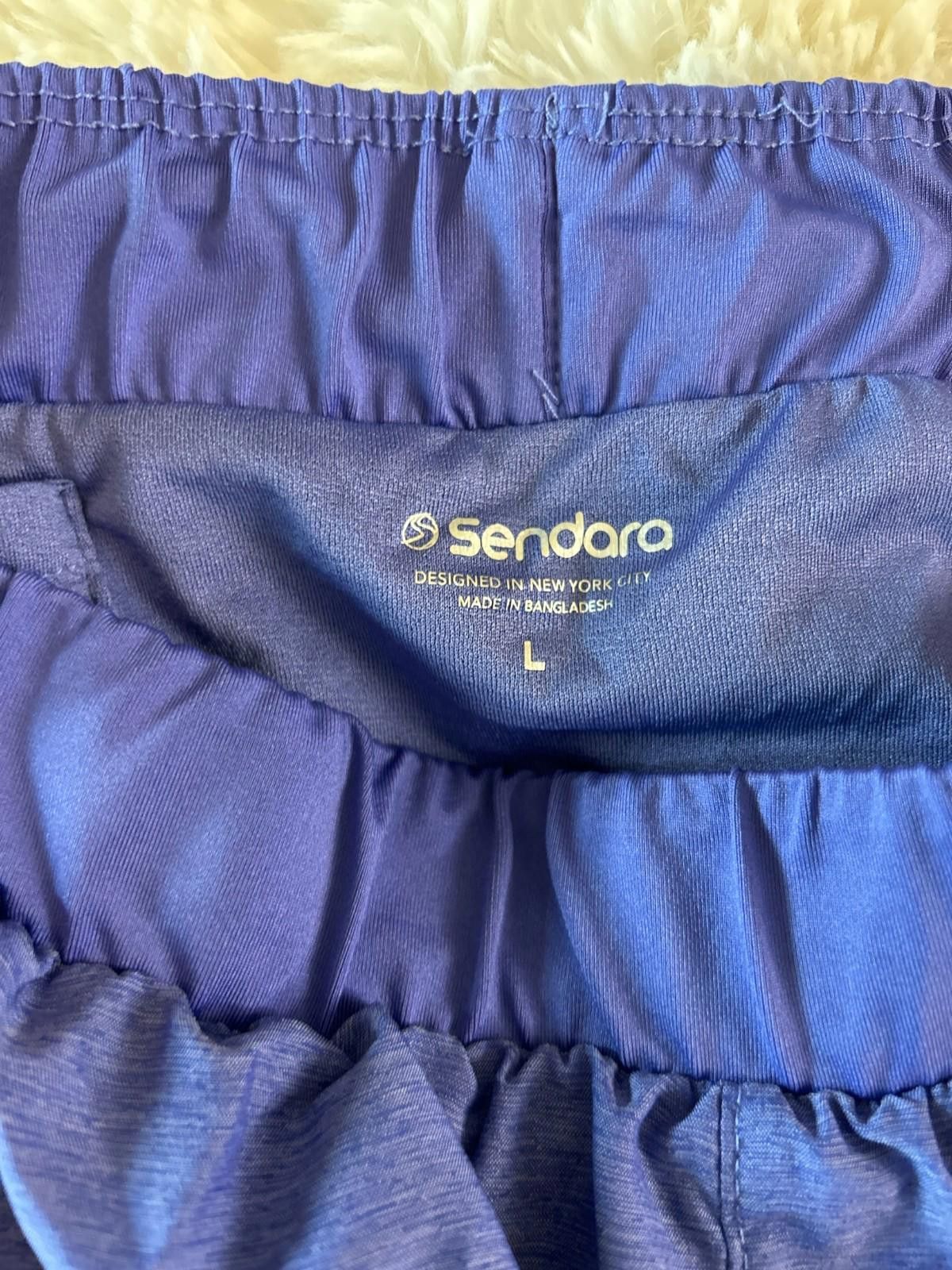 Layer 8 SENDARA Women's Athletic Running Shorts Sz-L Blue Running Size 36" / US 14 / IT 50 - 7 Thumbnail