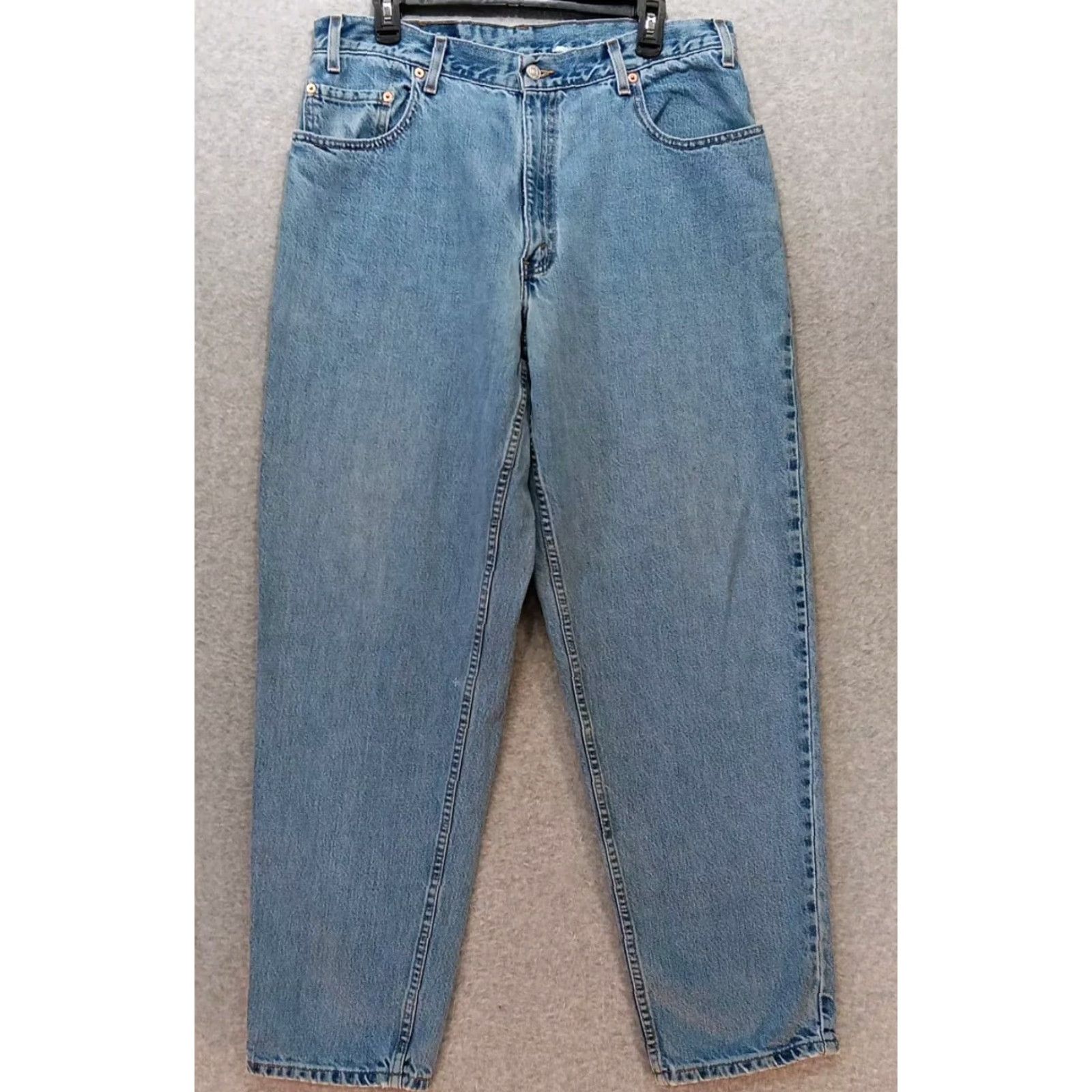 Levi's VINTAGE Levi's 560 Jeans 36X32 Blue Denim Relaxed Tapered Men's 5-Pocket USA Mens 90s American Distressed Size US 36 / EU 52 - 2 Thumbnail
