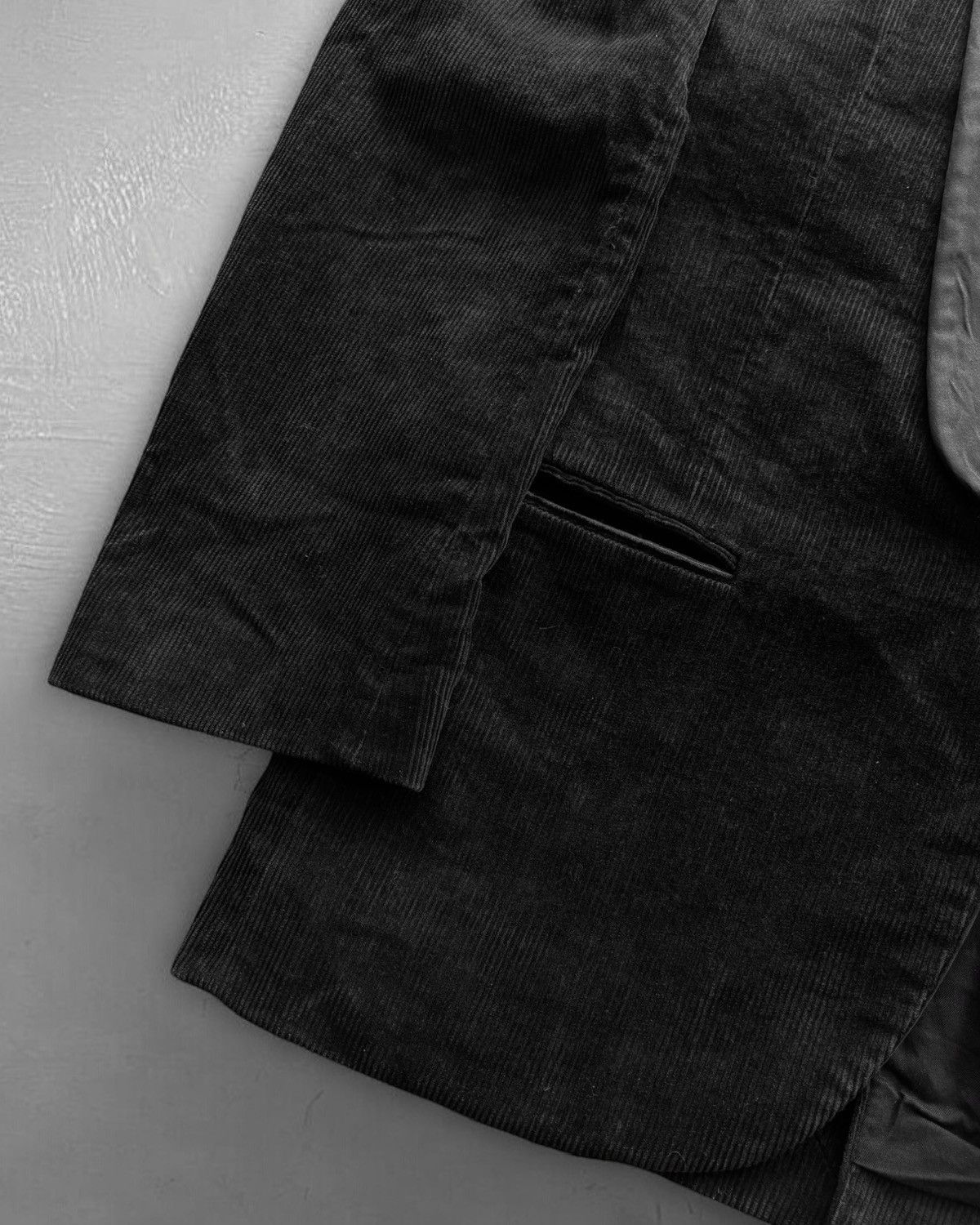 Veronique Branquinho Aw2004 Satin Lapel Corduroy Blazer Size 46R - 5 Thumbnail