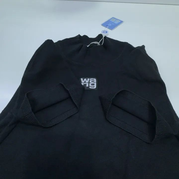 Alexander Wang Logo Knit Short Sleeve Top -