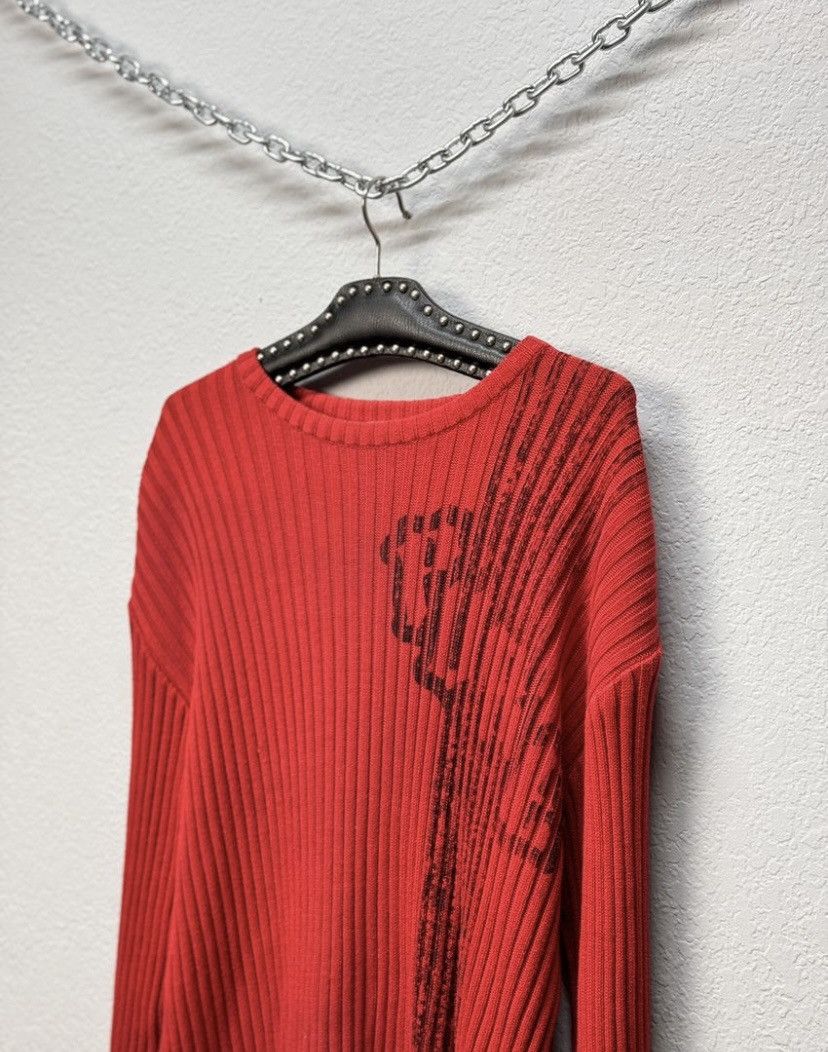 Japanese Brand Distressed Striped Sweater Vintage Faded Knit Y2K Effect Size US M / EU 48-50 / 2 - 8 Thumbnail
