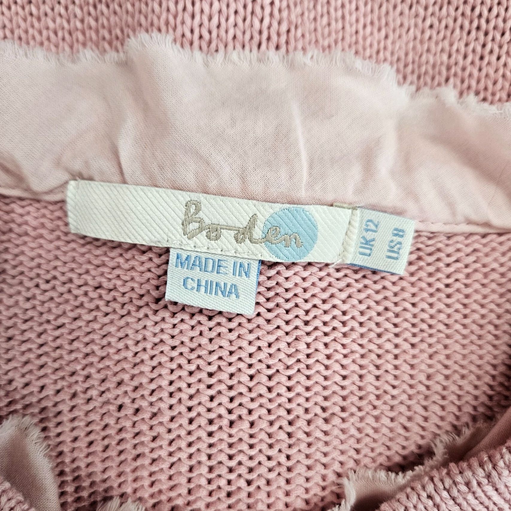 Boden Boden Cardigan Women Knit Cotton 3/4 Sleeve Pink Ruffle Button Sz 8 Size M / US 6-8 / IT 42-44 - 6 Thumbnail