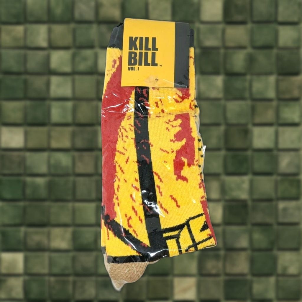 Vintage Loot Crate Exclusive Kill Bill Vol I Socks Mens One Size Yellow FP20 Size ONE SIZE - 1 Thumbnail