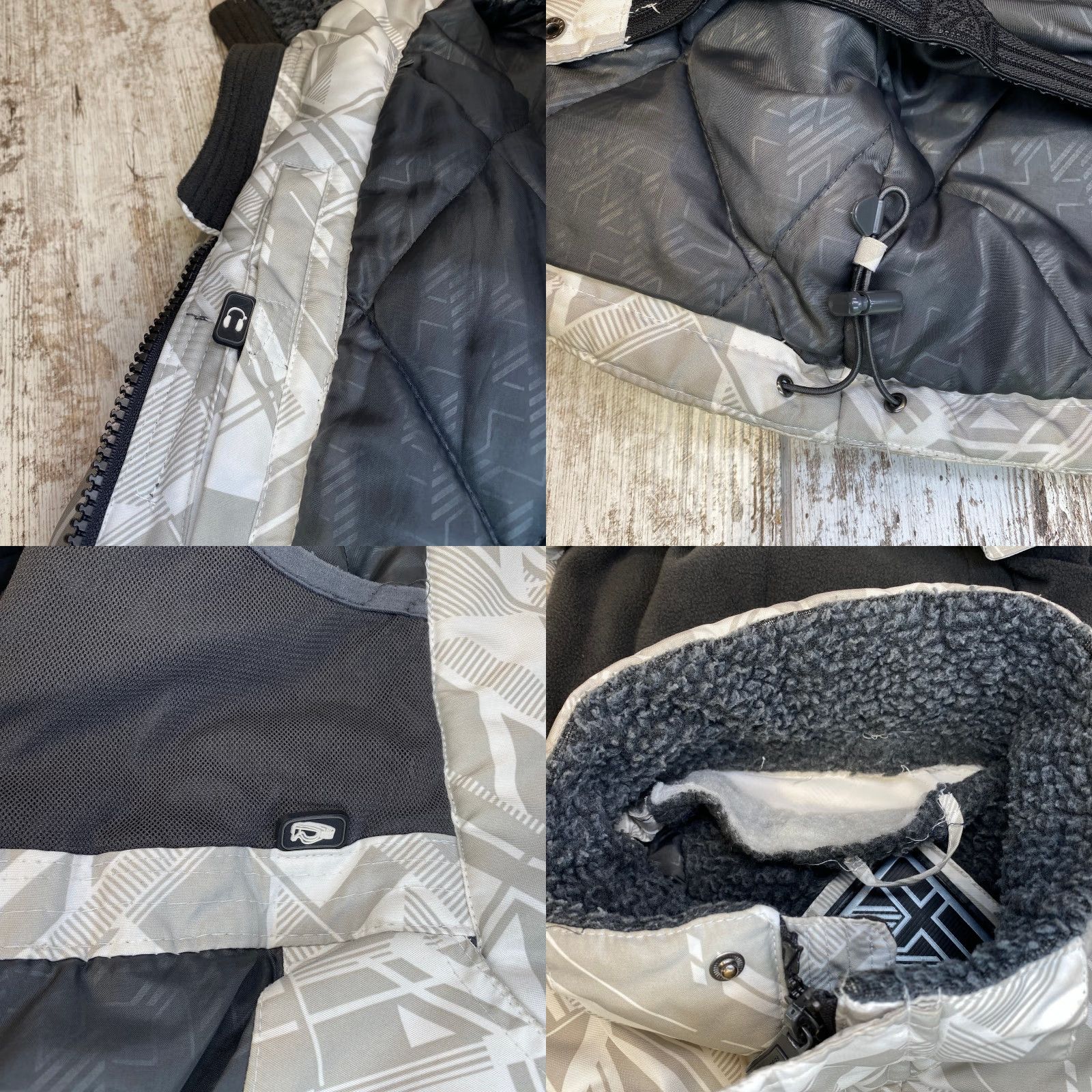 ZeroXposur Zero Xposure Snow Jacket Mens Medium Sherpa Lined White Gray RETRO DESIGN Size US M / EU 48-50 / 2 - 9 Thumbnail