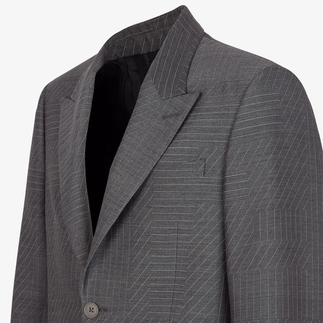 Fendi o1s1wg111025 Jacket in Grey Size US L / EU 52-54 / 3 - 3 Thumbnail