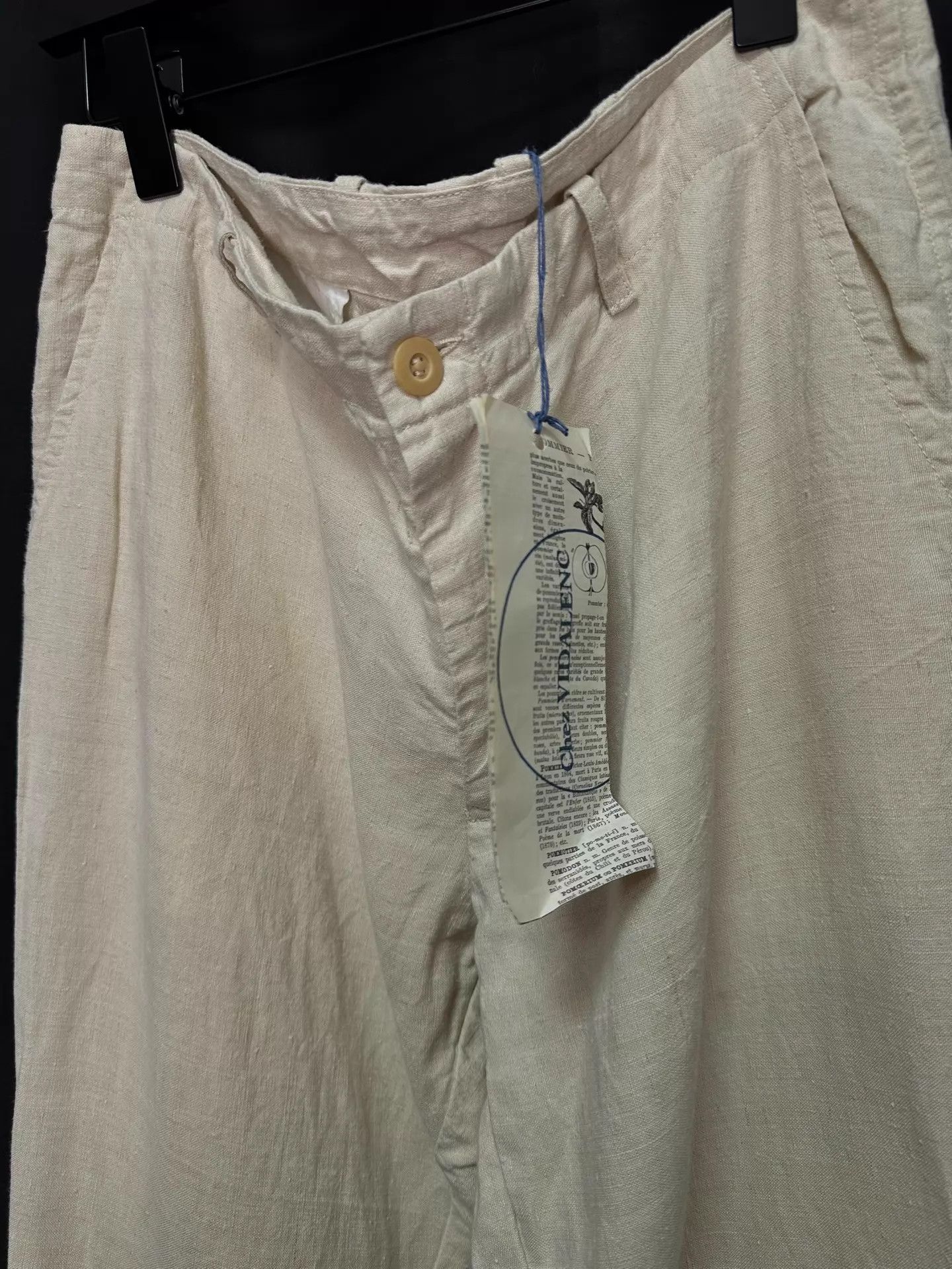 Other Red Tea Dyed VIDALENC Vintage Linen Paneled Pant Size US 34 / EU 50 - 6 Thumbnail
