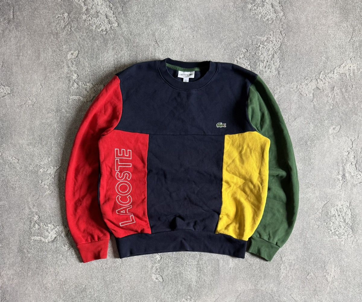 Designer × Lacoste Lacoste S big logo sweatshirt jumper pullover long sleeve Size US S / EU 44-46 / 1 - 8 Thumbnail