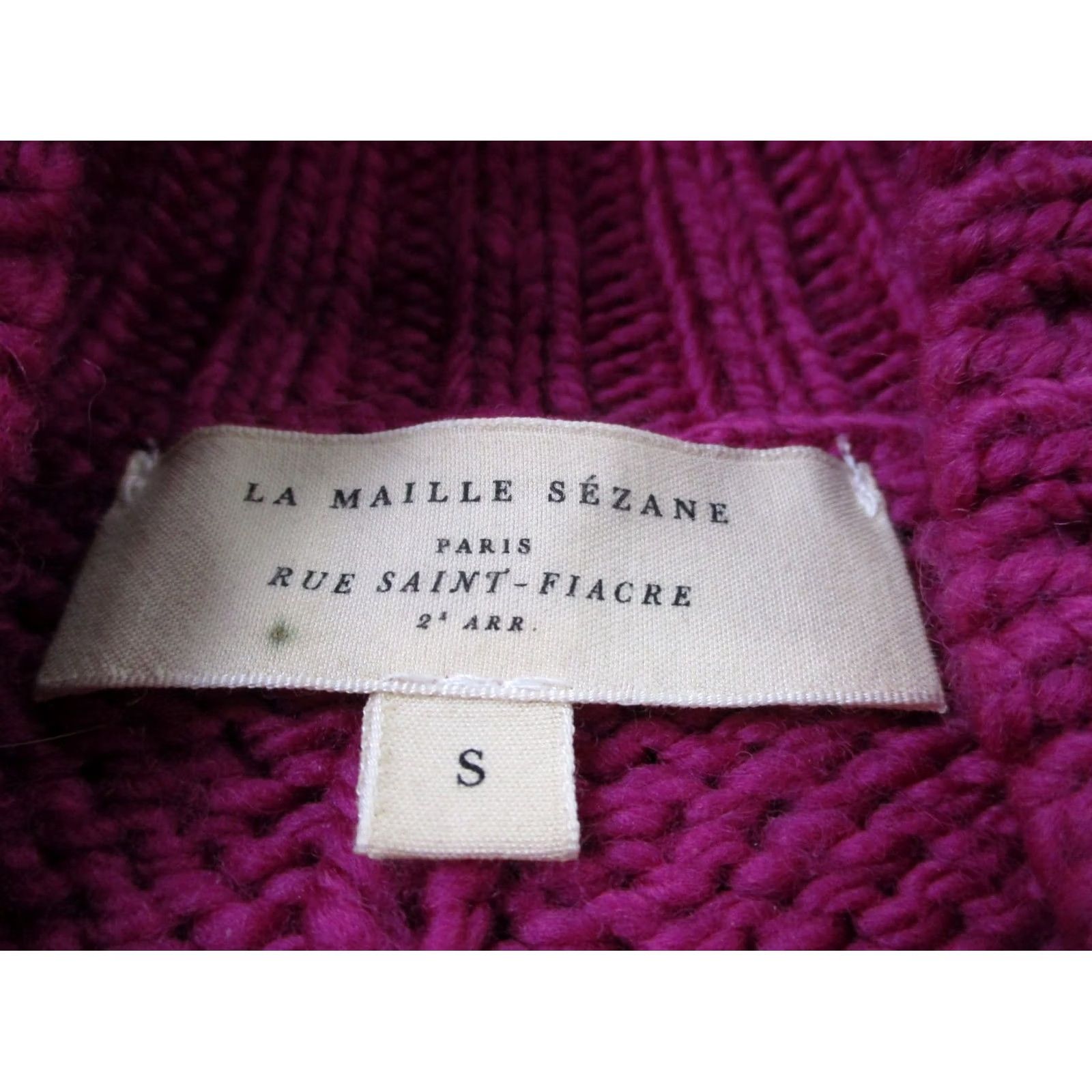 Vintage VINTAGE La Maille Sezane Sweater Womens S Wool Chunky Cable Knit Pullover Classic Size S / US 4 / IT 40 - 6 Thumbnail