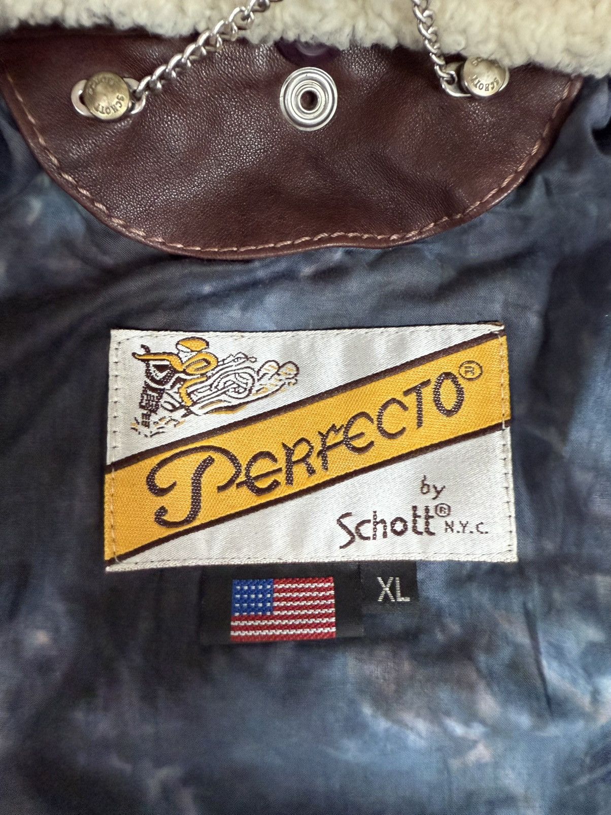 Schott Schott NYC Perfecto Leather Jacket – Deadstock – Made in USA Size M / US 6-8 / IT 42-44 - 12 Thumbnail