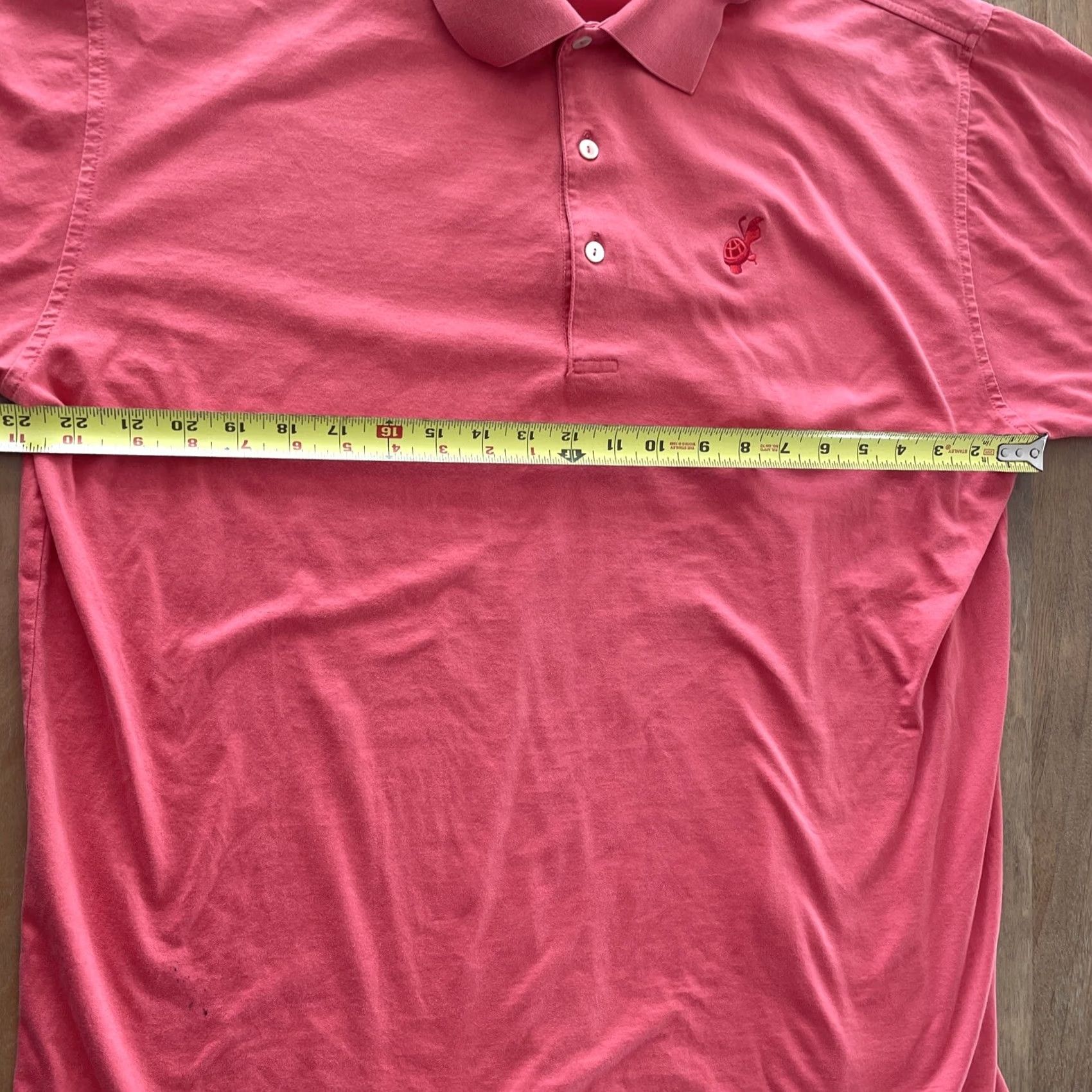 Peter Millar VINTAGE Peter Millar Loxahatchee Golf Polo Shirt Mens XL Coral Cotton *stain* Size US XL / EU 56 / 4 - 7 Thumbnail