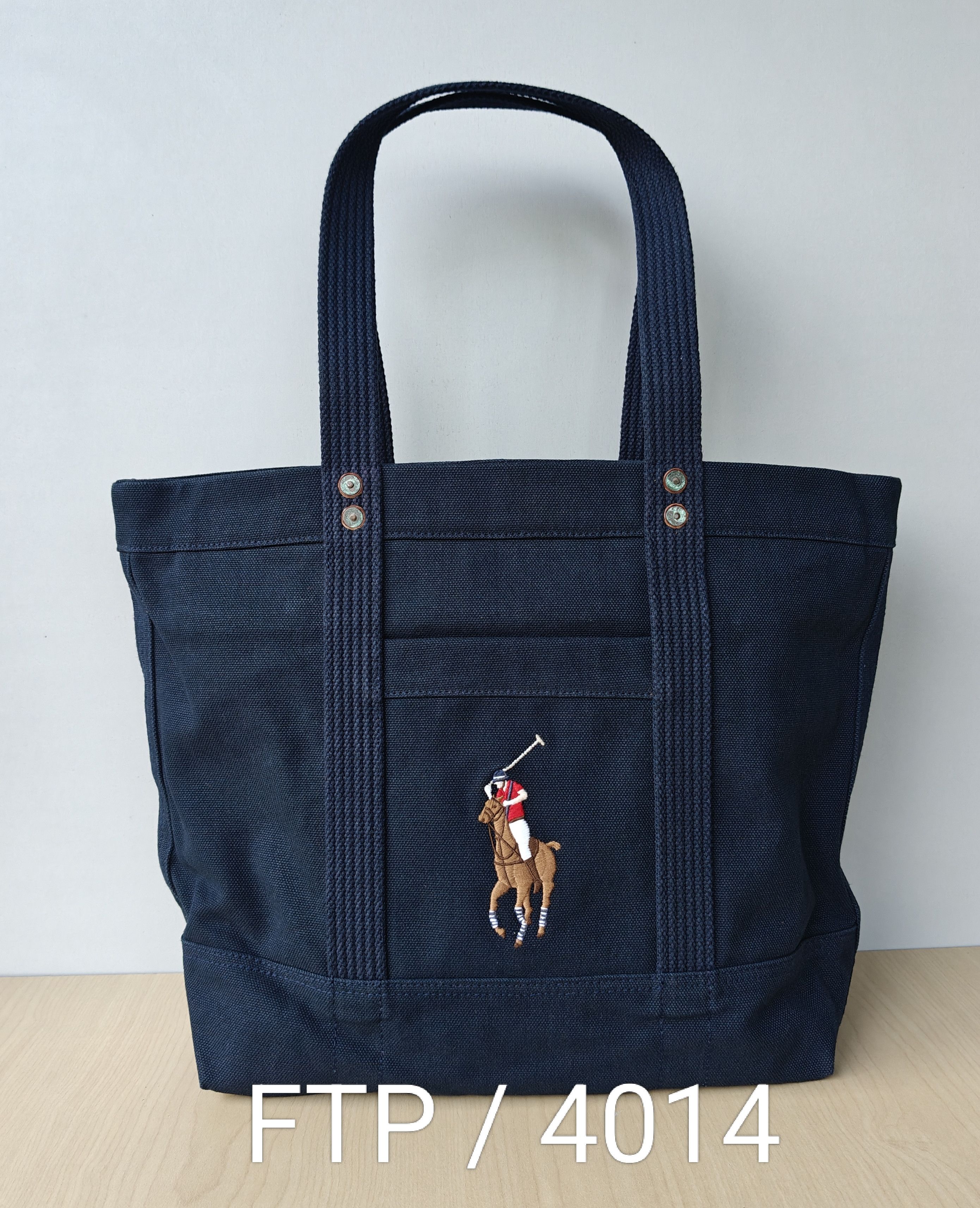 Polo Ralph Lauren Polo Ralph Lauren Canvas Medium Tote Free Shipping FTP/4014 Size ONE SIZE - 12 Thumbnail