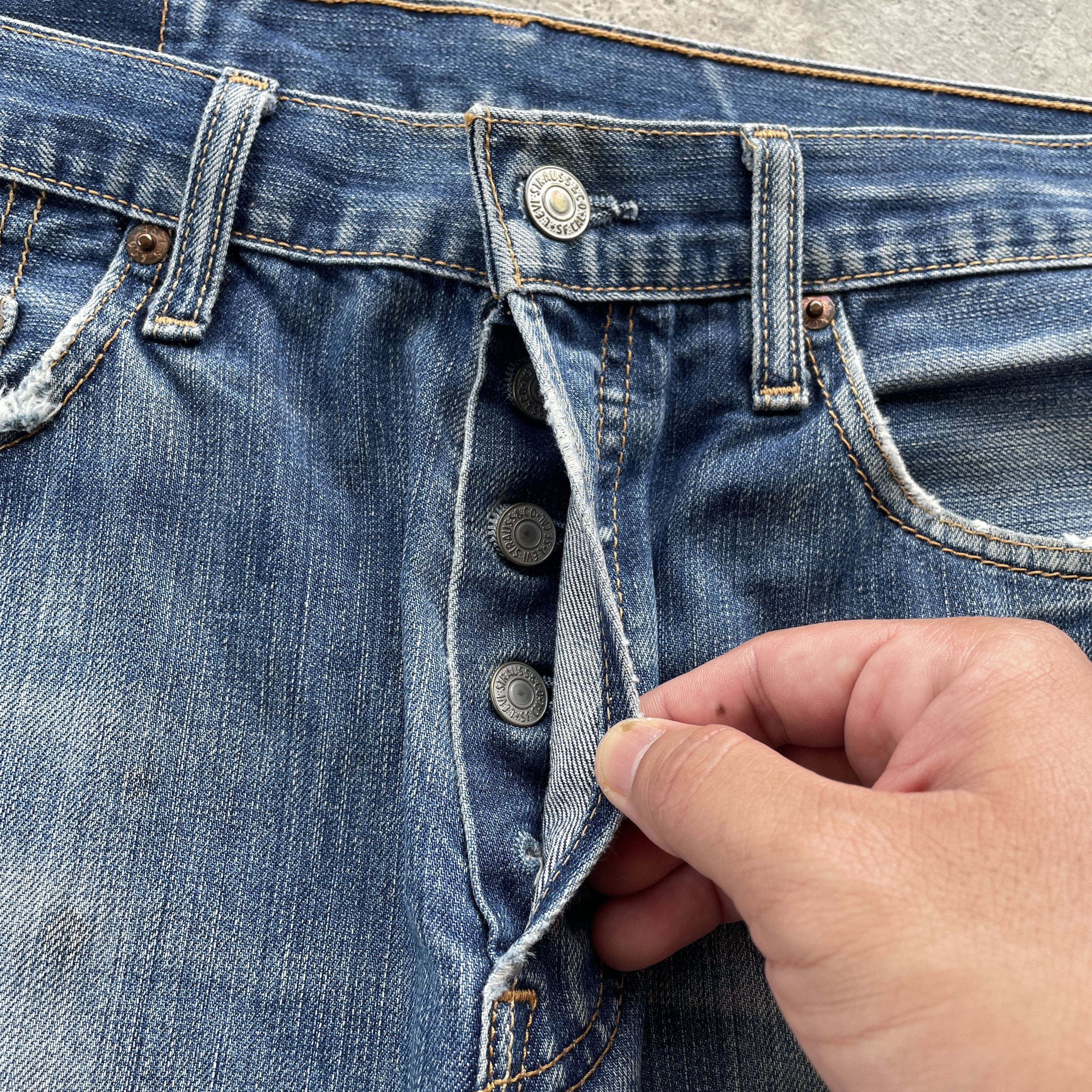 Levi's W31💥 Vintage Levi’s 501 Faded Jeans Distressed Denim Pants Size US 31 - 8 Thumbnail